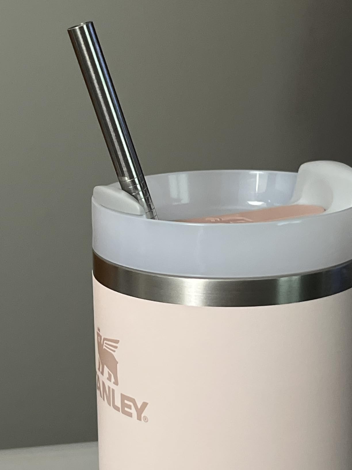 ALINK Stainless Steel Smoothie Straws, 9 inch X 0.315 in Reusable Metal Straws for Juice, Water, Smoothie, Set of 4 with Cleaning Brush - Customer Photo 1