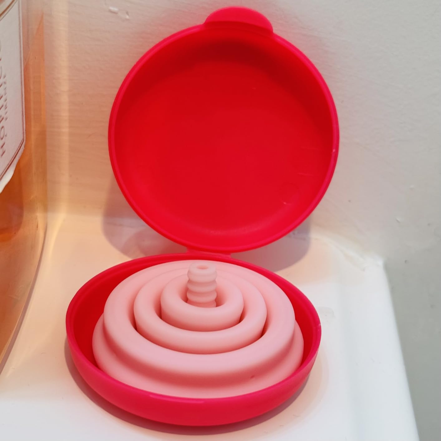 Intimina Lily Cup Compact - Small Menstrual Cup with Flat-fold Compact Design, Disposable Menstrual Cups, Period Cup Reusable (A) Customer Review Intimina Lily Cup Compact - Small Menstrual Cup with Flat-fold Compact Design, Disposable Menstrual Cups, Period Cup Reusable (A) - Customer Photo 1