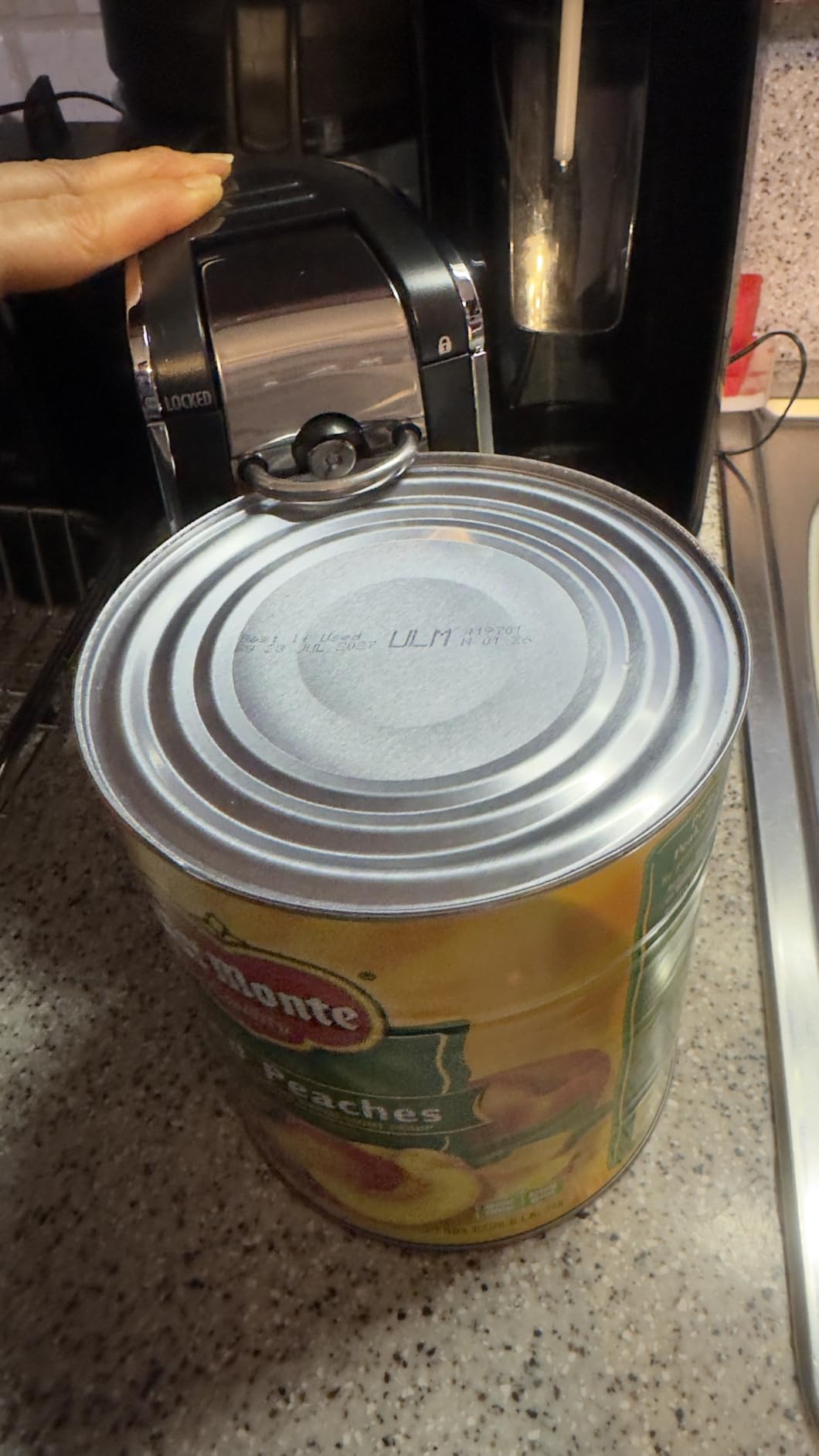 Hamilton Beach Smooth Touch Electric Automatic Can Opener with Easy Push Down Lever, Eliminates Sharp Edges, Opens All Standard-Size and Pop-Top Cans, Extra Tall, Black and Chrome (76606AG) - Customer Photo 1