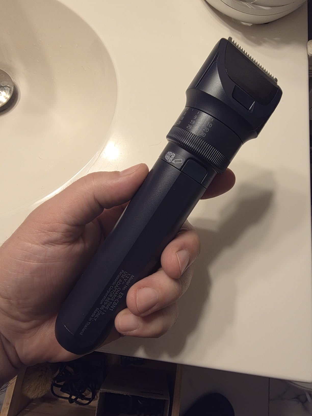 Panasonic Multi-Groomer Electric Beard Trimmer for Men, Men's Trimmer for Beard, Hair and Body, 39 Trim Length Settings with 3 Attachments, Corded/Cordless Operation – ER-GB80-S (Silver) Customer Review Panasonic Multi-Groomer Electric Beard Trimmer for Men, Men's Trimmer for Beard, Hair and Body, 39 Trim Length Settings with 3 Attachments, Corded/Cordless Operation – ER-GB80-S (Silver) - Customer Photo 1