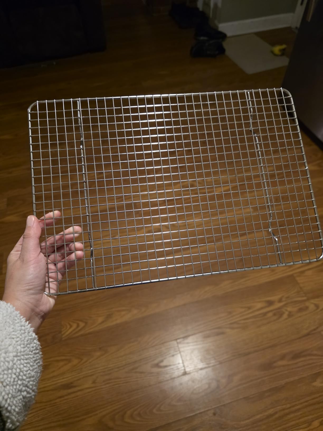 Spring Chef 10 x 15 Inch Stainless Steel Cooling Rack for Cooking & Baking - Heavy Duty Cookie Cooling Rack for Kitchen - Oven Safe - Fits Jelly Roll Pan - Dishwasher Safe - Customer Photo 2