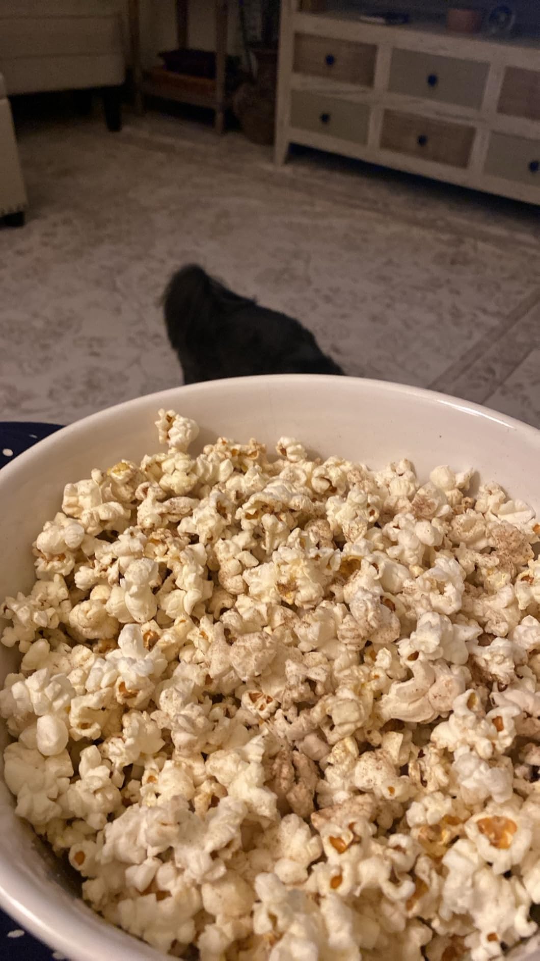 Ecolution Patented Micro-Pop Microwave Popcorn Popper with Temperature Safe Glass, 3-in-1 Lid Measures Kernels and Melts Butter, Made Without BPA, Dishwasher Safe, 3-Quart, Red - Customer Photo 2