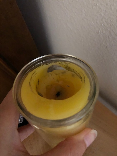 Beeswax Vigil Altar Prayer Meditation Candle, Burns up to 100 Hours Glass Jar. Pure 100% Beeswax. US Made and Sold by Natural Light Candles - Customer Photo 1