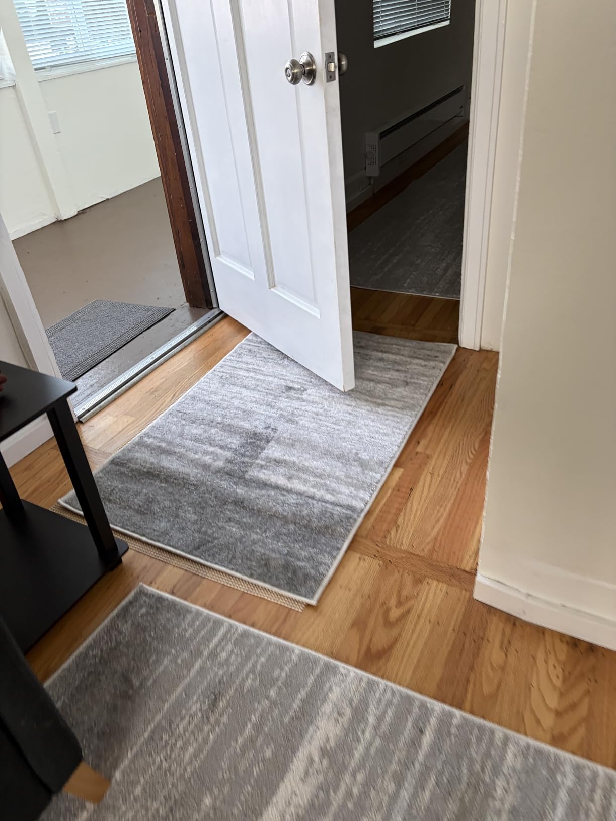 GORILLA GRIP Strong Rug Pad Gripper, US Designed, Grips Help Keep Area Rugs Safe and in Place, Slip and Skid Resistant Pads for Hard Floors, Under Carpet Mat Cushion and Hardwood Protection 2x3 FT - Customer Photo 2