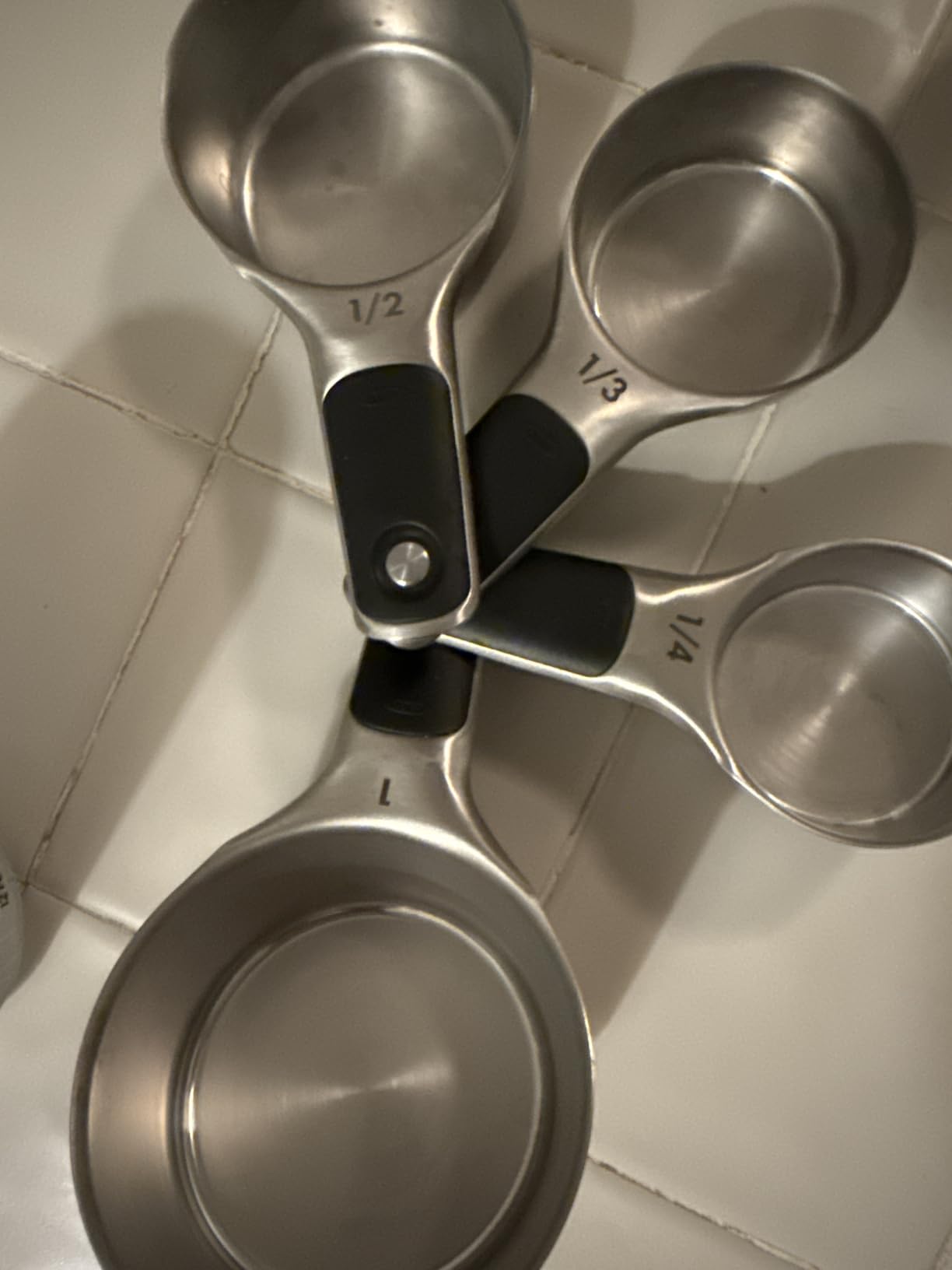OXO Good Grips Stainless Steel Measuring Cups and Spoons 8-Piece Set, 4 Cups and 4 Spoons - Customer Photo 1