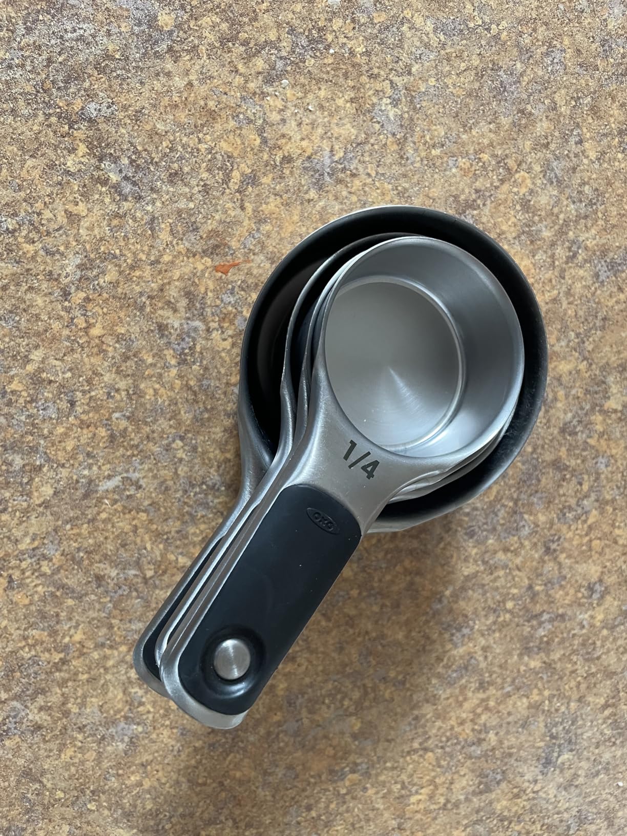 OXO Good Grips Stainless Steel Measuring Cups and Spoons 8-Piece Set, 4 Cups and 4 Spoons - Customer Photo 2
