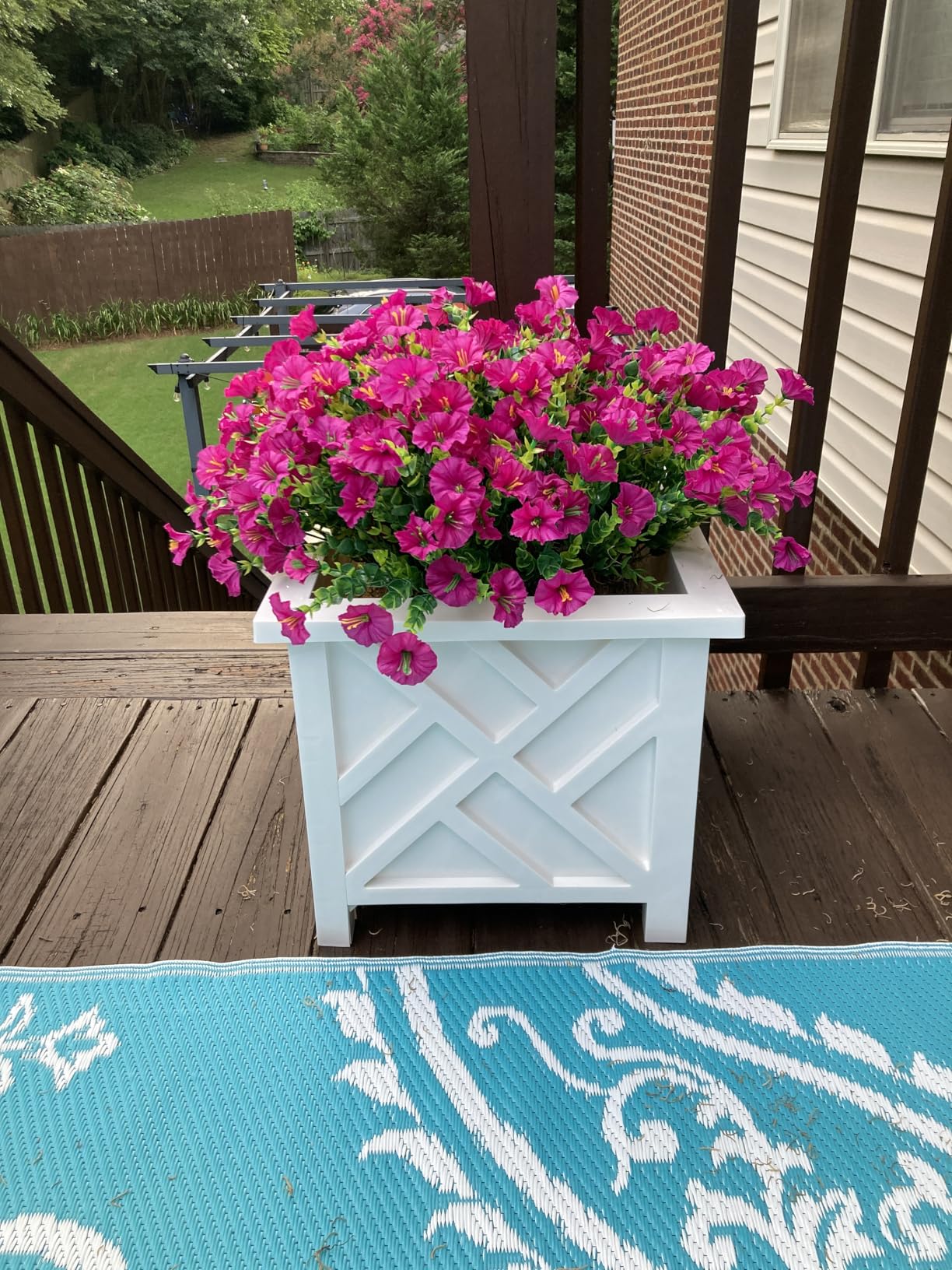 Lattice Design Outdoor Planter Box - 14.75 Lattice Design Outdoor Planter Box - 14.75