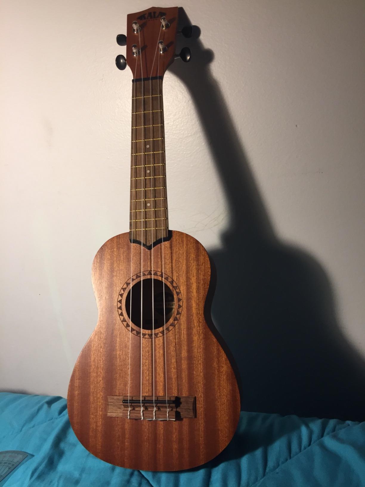 Official Kala Learn to Play Ukulele Soprano Starter Kit, Satin Mahogany - Includes online lessons, tuner app, and booklet customer photo 1