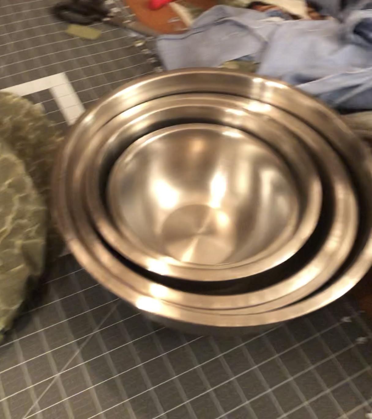FineDine Stainless Steel Mixing Bowls Set, Dishwasher Safe, 6 Piece Metal Mixing Bowls For Kitchen, Nesting, Large, Small, Big Food Prep, Cooking, Baking - Customer Photo 1