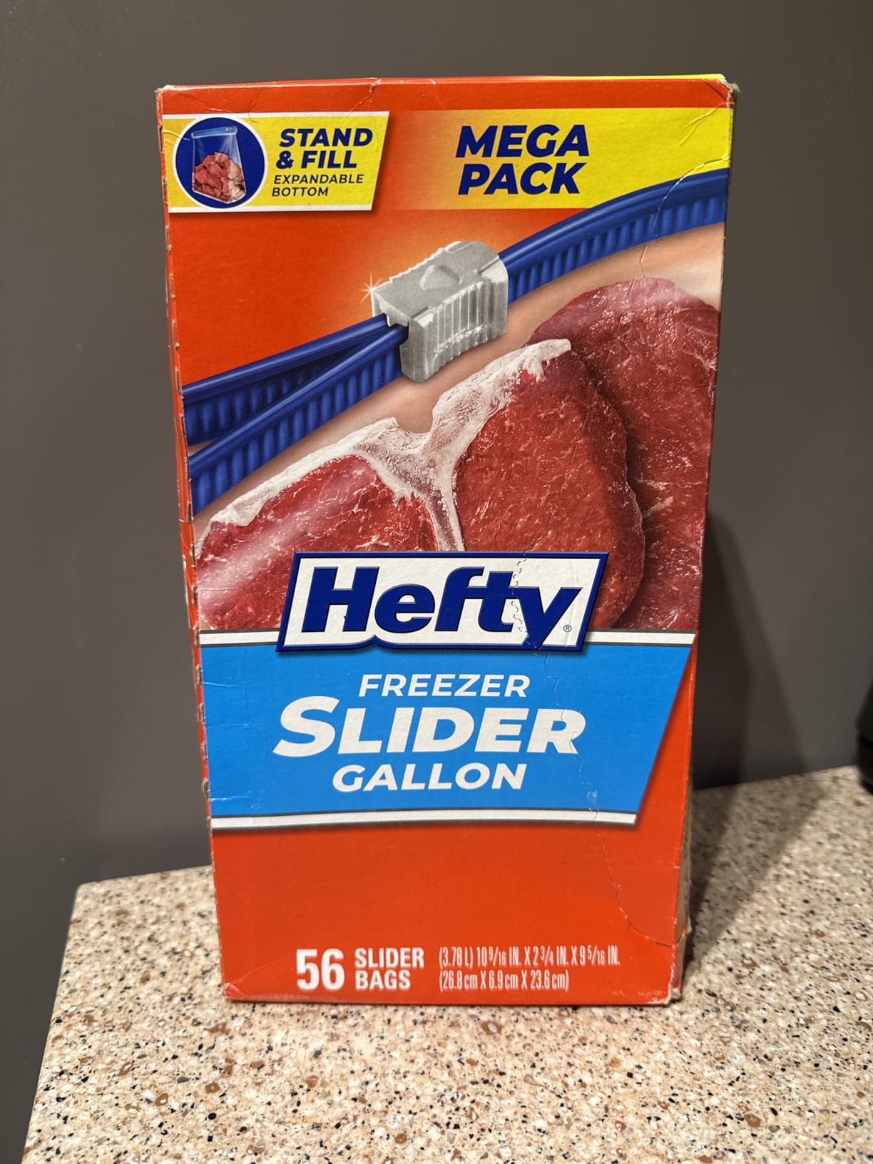 Hefty Slider Freezer Kitchen Storage Bags, Quart Size, 74 Count - Customer Photo 1