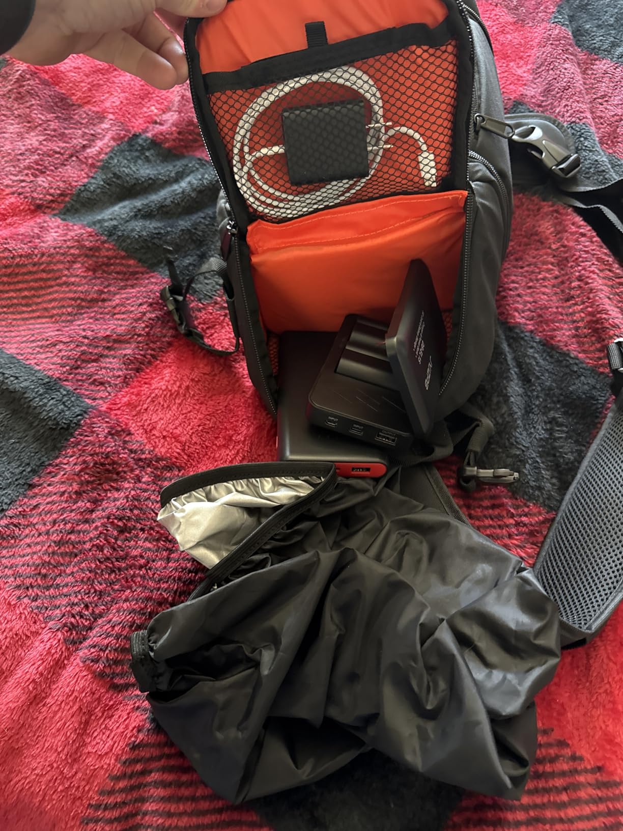 Neewer Professional Camera Case Sling Backpack for Nikon Canon Sony and Other DSLR Cameras and Lens,Tripod,Other Accessories,Durable Waterproof and Tear Proof Bag with Padded Dividers(Orange Interior) - Customer Photo 2