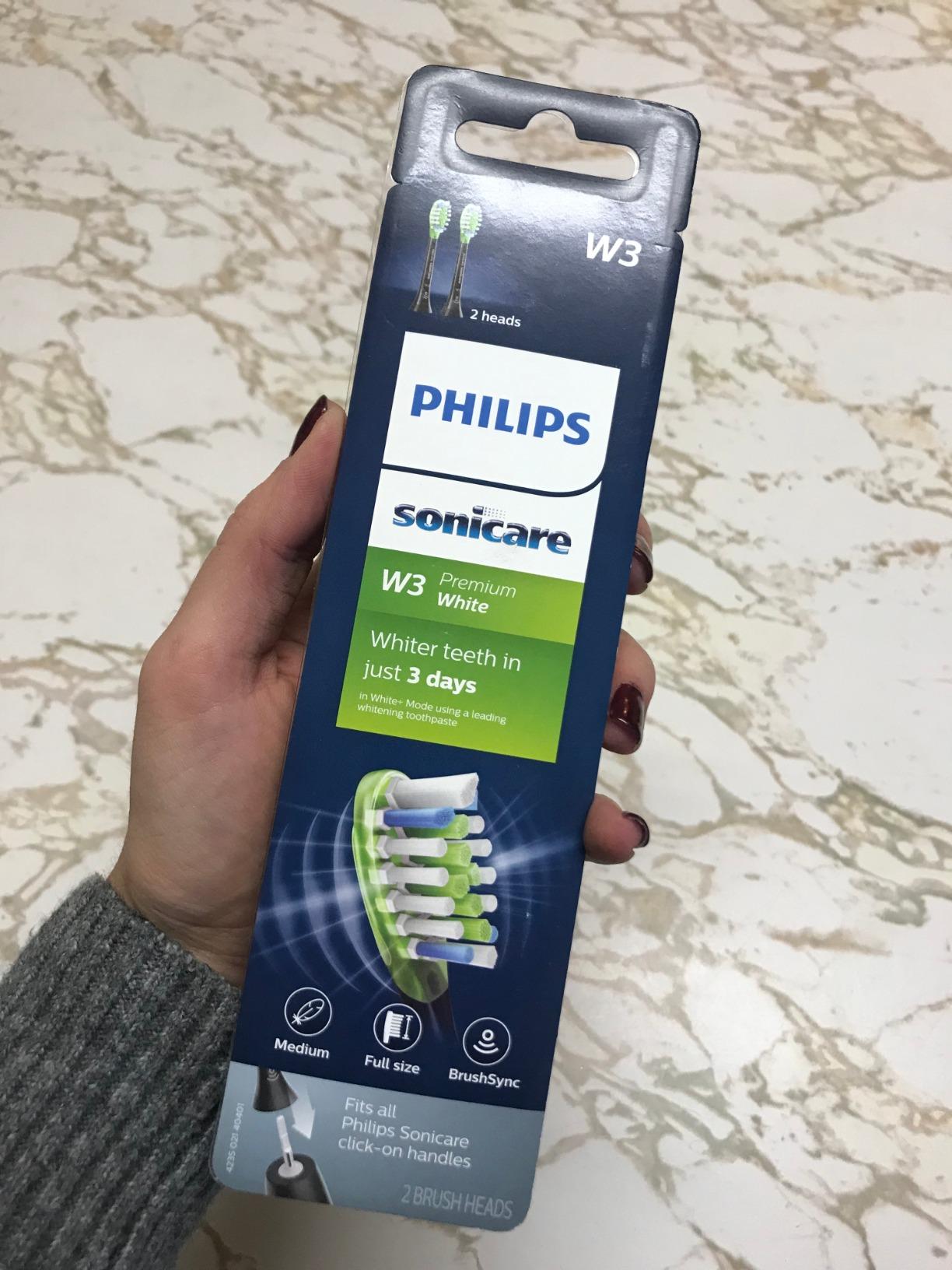 Philips Sonicare Genuine W3 Premium White Replacement Toothbrush Heads, 4 Brush Heads, White, HX9064/65 - Customer Photo 1