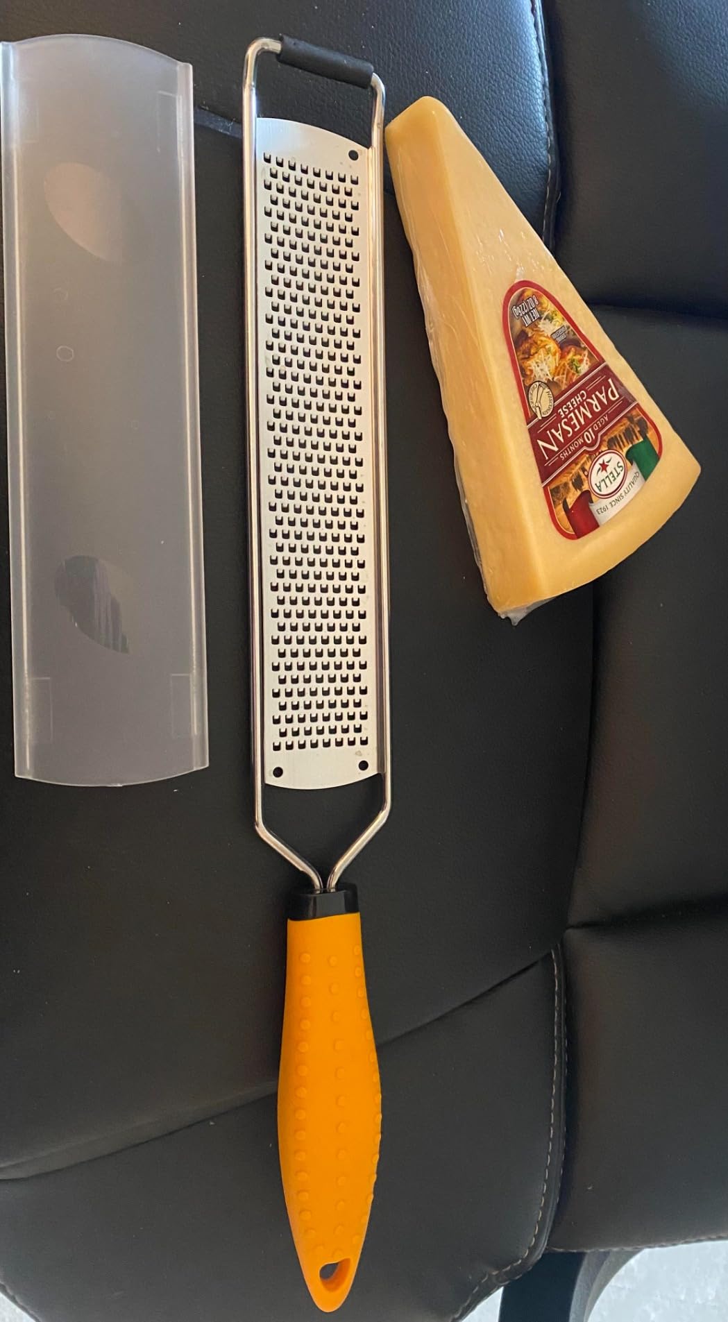 Deiss PRO Lemon Zester & Heavy Duty Cheese Grater & Vegetable Grater - Parmesan Cheese Lemon, Garlic, Nutmeg, Chocolate, Fruits, Vegetables, Ginger Grater - Cheese Shredder & Stainless Steel Grater - Customer Photo 4