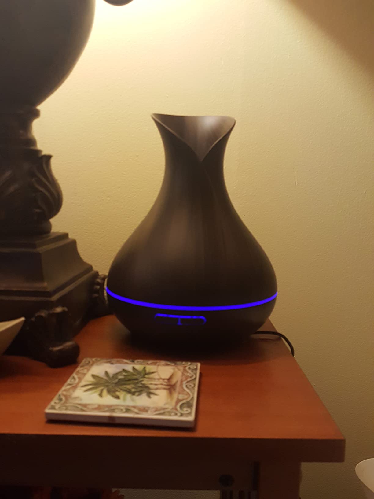 Smart WiFi Wireless Essential Oil Aromatherapy 400ml Ultrasonic Diffuser & Humidifier with Alexa & Google Home Phone App & Voice Control - LED & Timer Settings Dark Brown Customer Review Smart WiFi Wireless Essential Oil Aromatherapy 400ml Ultrasonic Diffuser & Humidifier with Alexa & Google Home Phone App & Voice Control - LED & Timer Settings Dark Brown - Customer Photo 1