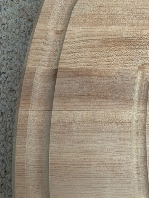 John Boos Maple Wood Cutting Board, 24x18 - 2.25 Thick, 31-lb Reversible Wooden Butcher Block with Catch Pan, Sloped Juice Groove, Edge-Grain and Finger Grips - Carving Series Customer Review John Boos Maple Wood Cutting Board, 24x18 - 2.25 Thick, 31-lb Reversible Wooden Butcher Block with Catch Pan, Sloped Juice Groove, Edge-Grain and Finger Grips - Carving Series - Customer Photo 1