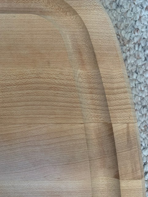 John Boos Maple Wood Cutting Board, 24x18 - 2.25 Thick, 31-lb Reversible Wooden Butcher Block with Catch Pan, Sloped Juice Groove, Edge-Grain and Finger Grips - Carving Series Customer Review John Boos Maple Wood Cutting Board, 24x18 - 2.25 Thick, 31-lb Reversible Wooden Butcher Block with Catch Pan, Sloped Juice Groove, Edge-Grain and Finger Grips - Carving Series - Customer Photo 2
