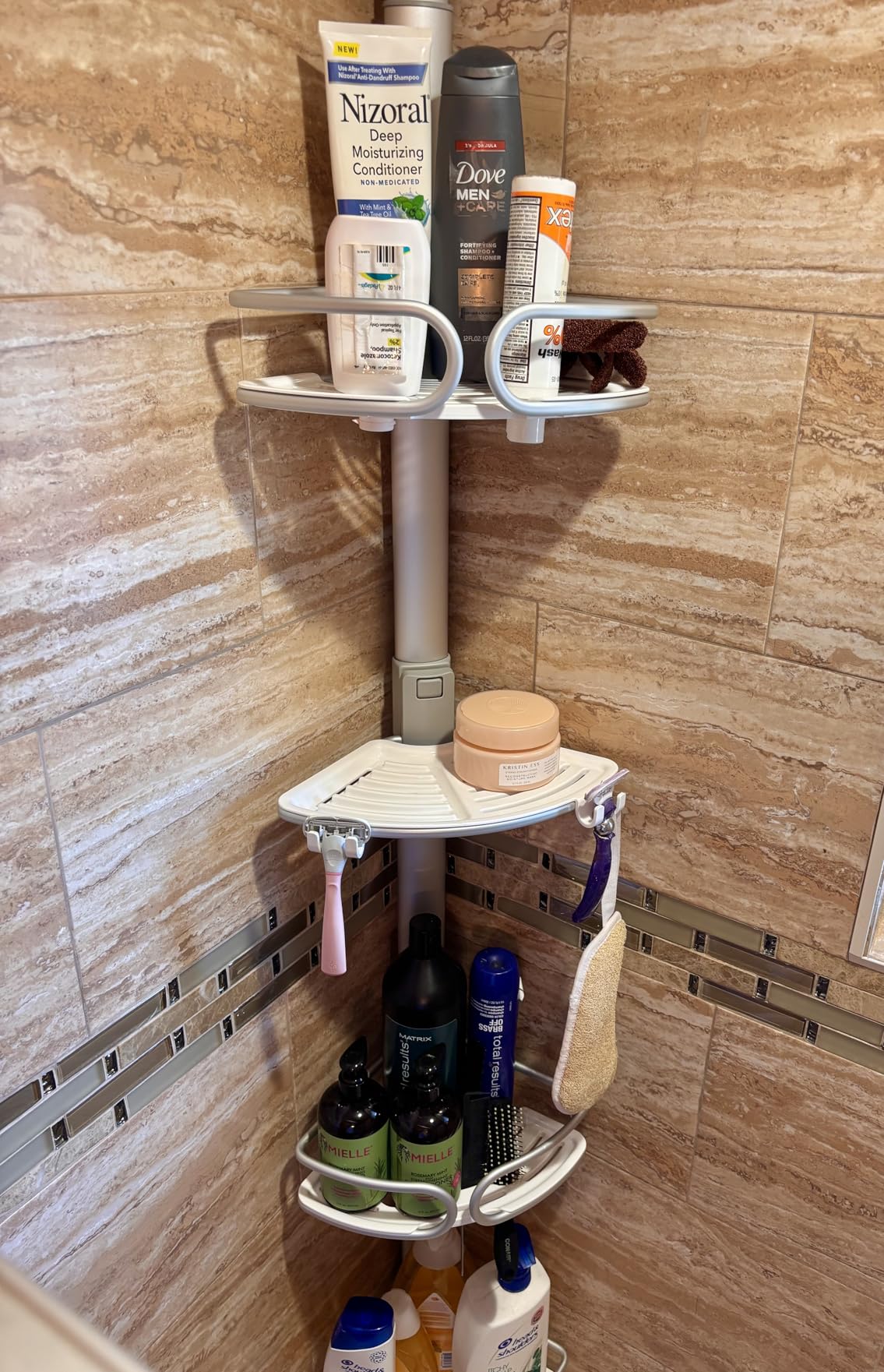 OXO Good Grips Quick-Extend Aluminum Pole Caddy - Customer Photo 2
