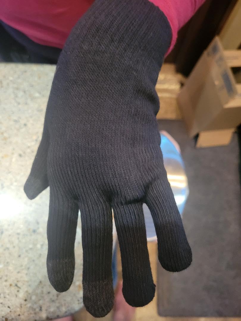 TRENDOUX Winter Gloves for Men Women - Upgraded Touch Screen Cold Weather Thermal Warm Knit Glove for Running Driving Hiking - Customer Photo 1