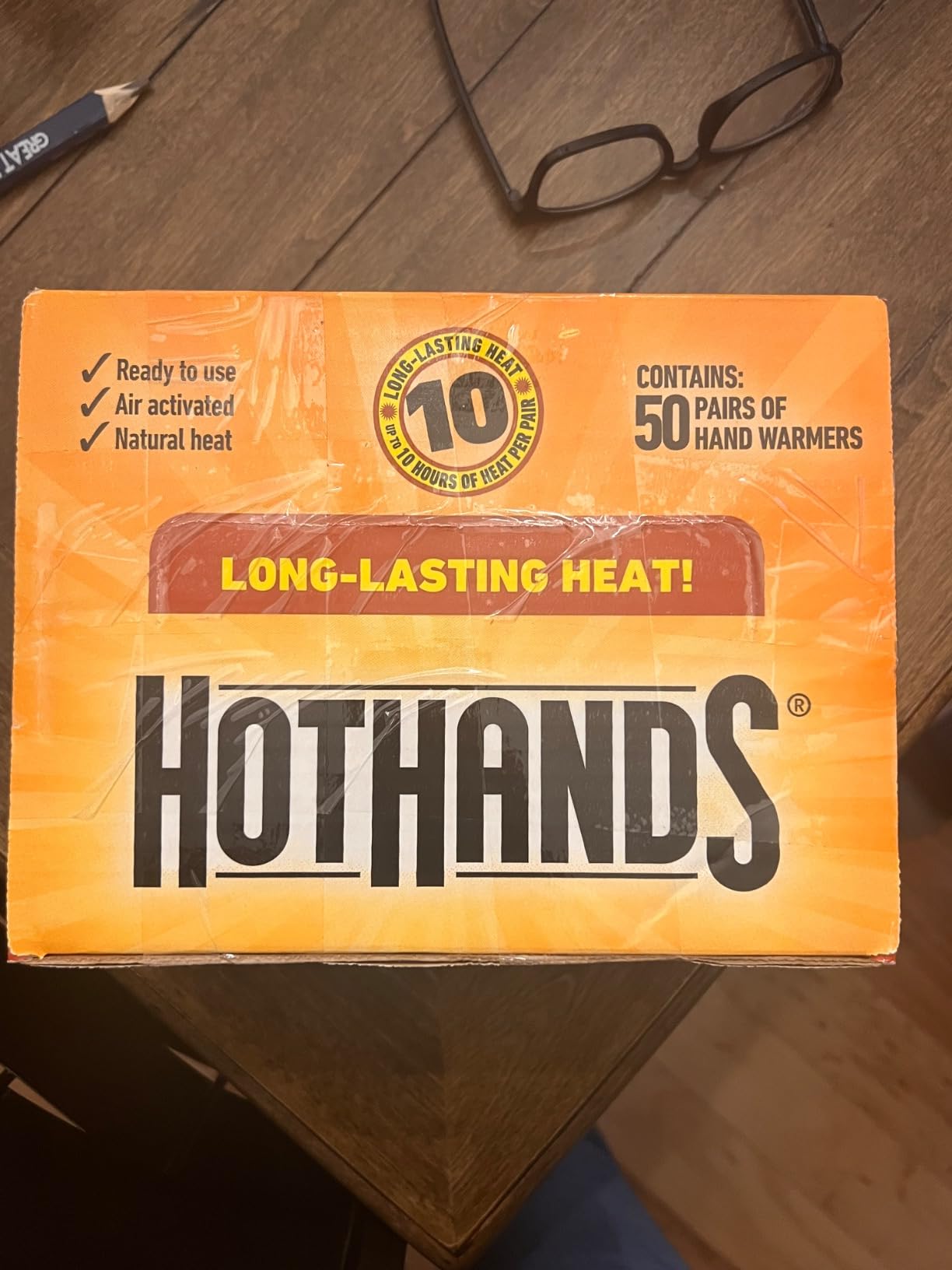 HotHands Hand Warmers - Long Lasting Safe Natural Odorless Air Activated Warmers - 54 Pairs (54 Pairs of Hand Warmers) Customer Review HotHands Hand Warmers - Long Lasting Safe Natural Odorless Air Activated Warmers - 54 Pairs (54 Pairs of Hand Warmers) - Customer Photo 2