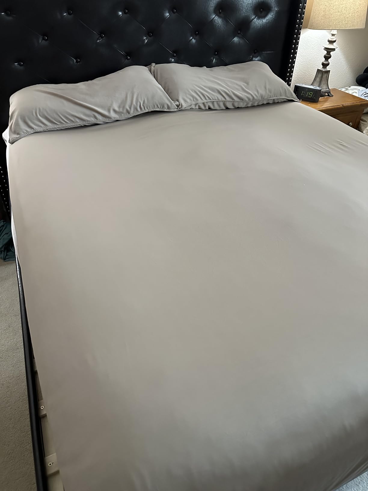 King Sheets by Pure Bamboo, Genuine 100% Organic Viscose Derived from Bamboo Bed Sheet Set, Soft & Cooling, Double Stitching, 2 Year Quality Promise (King, White) Customer Review King Sheets by Pure Bamboo, Genuine 100% Organic Viscose Derived from Bamboo Bed Sheet Set, Soft & Cooling, Double Stitching, 2 Year Quality Promise (King, White) - Customer Photo 3
