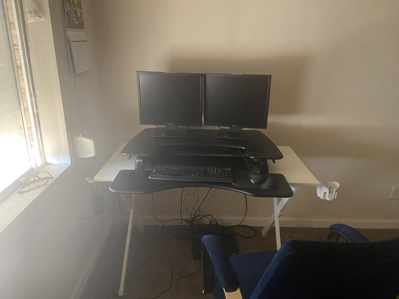 Vari Varidesk Pro Plus 36 Standing Desk Converter – 11 Height Settings + Spring Lift, 2 Tier Design, Keyboard Tray, Fits Desktops 36 Vari Varidesk Pro Plus 36 Standing Desk Converter – 11 Height Settings + Spring Lift, 2 Tier Design, Keyboard Tray, Fits Desktops 36