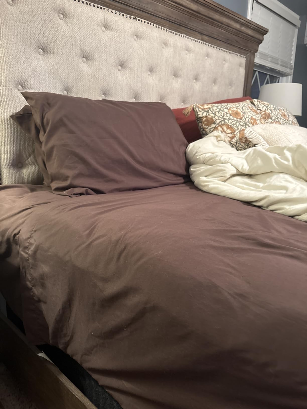 Hearth & Harbor Extra Deep Pocket Queen Sheets Sets - Fits Mattress 18-24 Inches Deep - Extra Deep Pocket Sheets - 6 Piece Queen Size - White Customer Review Hearth & Harbor Extra Deep Pocket Queen Sheets Sets - Fits Mattress 18-24 Inches Deep - Extra Deep Pocket Sheets - 6 Piece Queen Size - White - Customer Photo 2