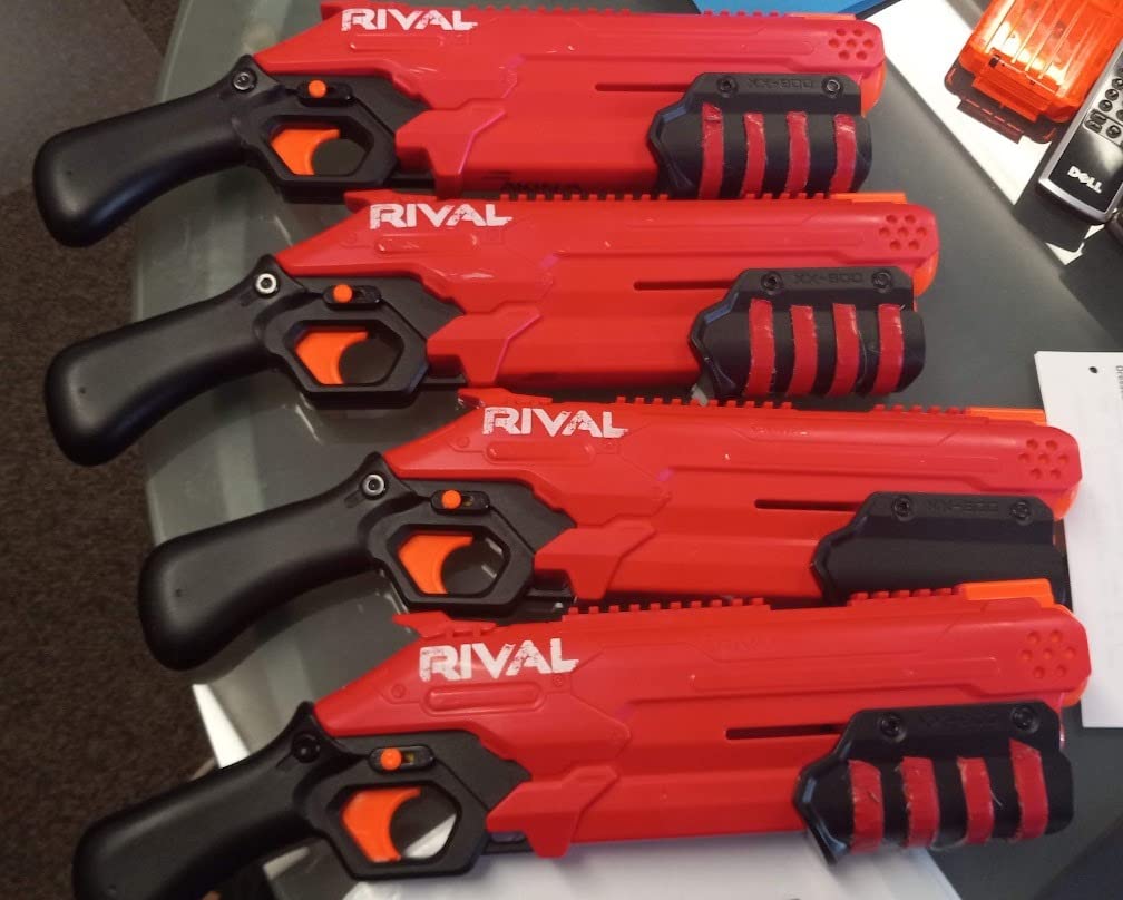 Nerf Rival Takedown XX-800 Blaster - Pump Action, Breech-Load, 8-Round Capacity, 90 FPS, 8 Official Rival Rounds - Team Red Customer Review Nerf Rival Takedown XX-800 Blaster - Pump Action, Breech-Load, 8-Round Capacity, 90 FPS, 8 Official Rival Rounds - Team Red - Customer Photo 1