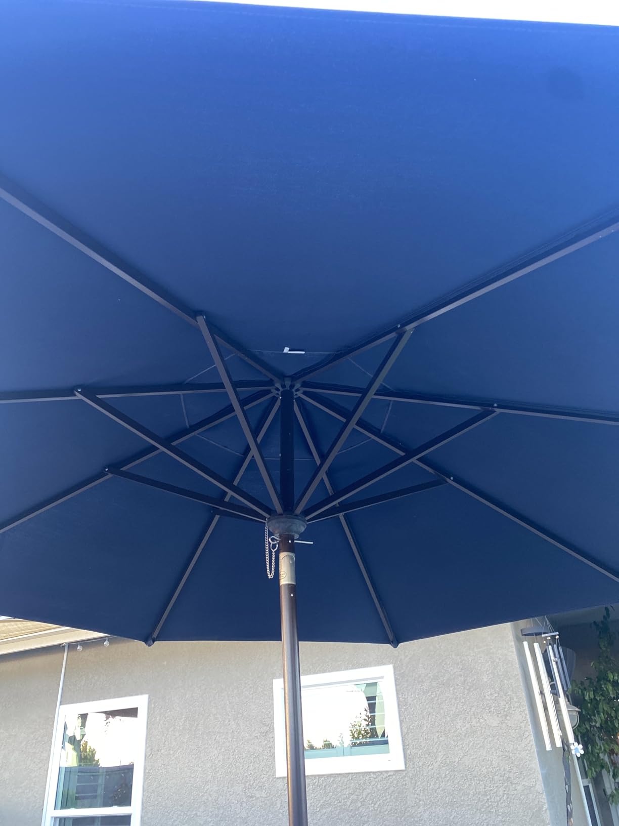 EliteShade USA 10-Year-Non-Fading 9Ft Market Umbrella Patio Umbrella Outdoor Table Umbrella with Ventilation, Heather Beige Customer Review EliteShade USA 10-Year-Non-Fading 9Ft Market Umbrella Patio Umbrella Outdoor Table Umbrella with Ventilation, Heather Beige - Customer Photo 2