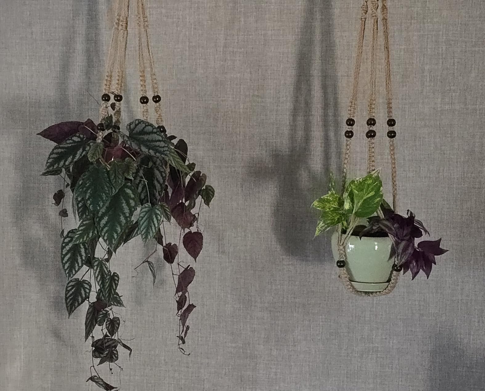 Mkono 3 Pack Macrame Plant Hangers Indoor Different Size Hanging Planter Basket Flower Pot Holder with Beads No Tassels 35 Mkono 3 Pack Macrame Plant Hangers Indoor Different Size Hanging Planter Basket Flower Pot Holder with Beads No Tassels 35