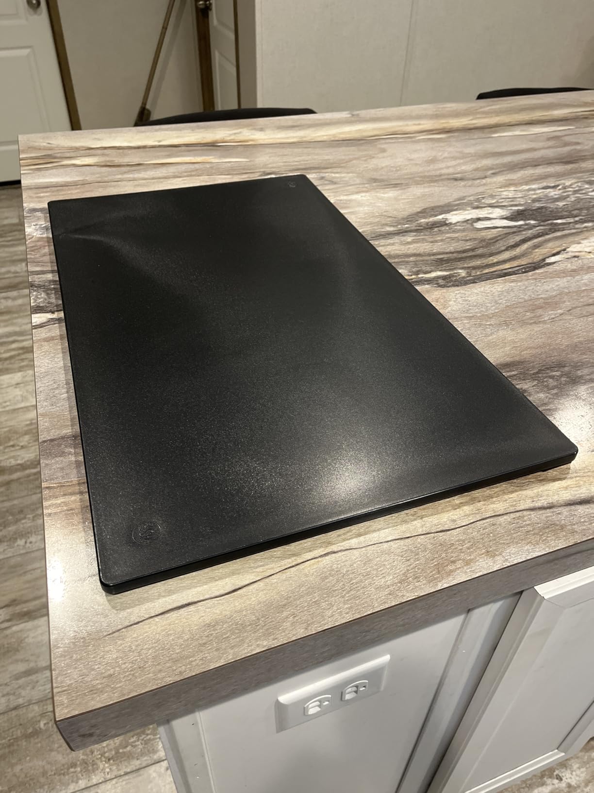 Thirteen Chefs 30x18 Extra Large Cutting Board for Fish, Meat, BBQ - 1/2 Inch Thick Black Plastic, Commercial Grade HDPP Poly with NSF Stamp, 10 pounds Customer Review Thirteen Chefs 30x18 Extra Large Cutting Board for Fish, Meat, BBQ - 1/2 Inch Thick Black Plastic, Commercial Grade HDPP Poly with NSF Stamp, 10 pounds - Customer Photo 1