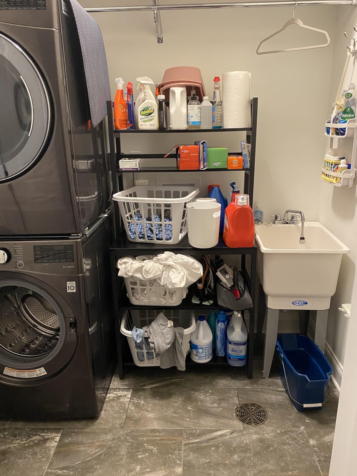 Tribesigns 5-Tier Kitchen Bakers Rack with Hutch, Industrial Microwave Oven Stand, Free Standing Kitchen Utility Cart Storage Shelf Organizer - Customer Photo 1