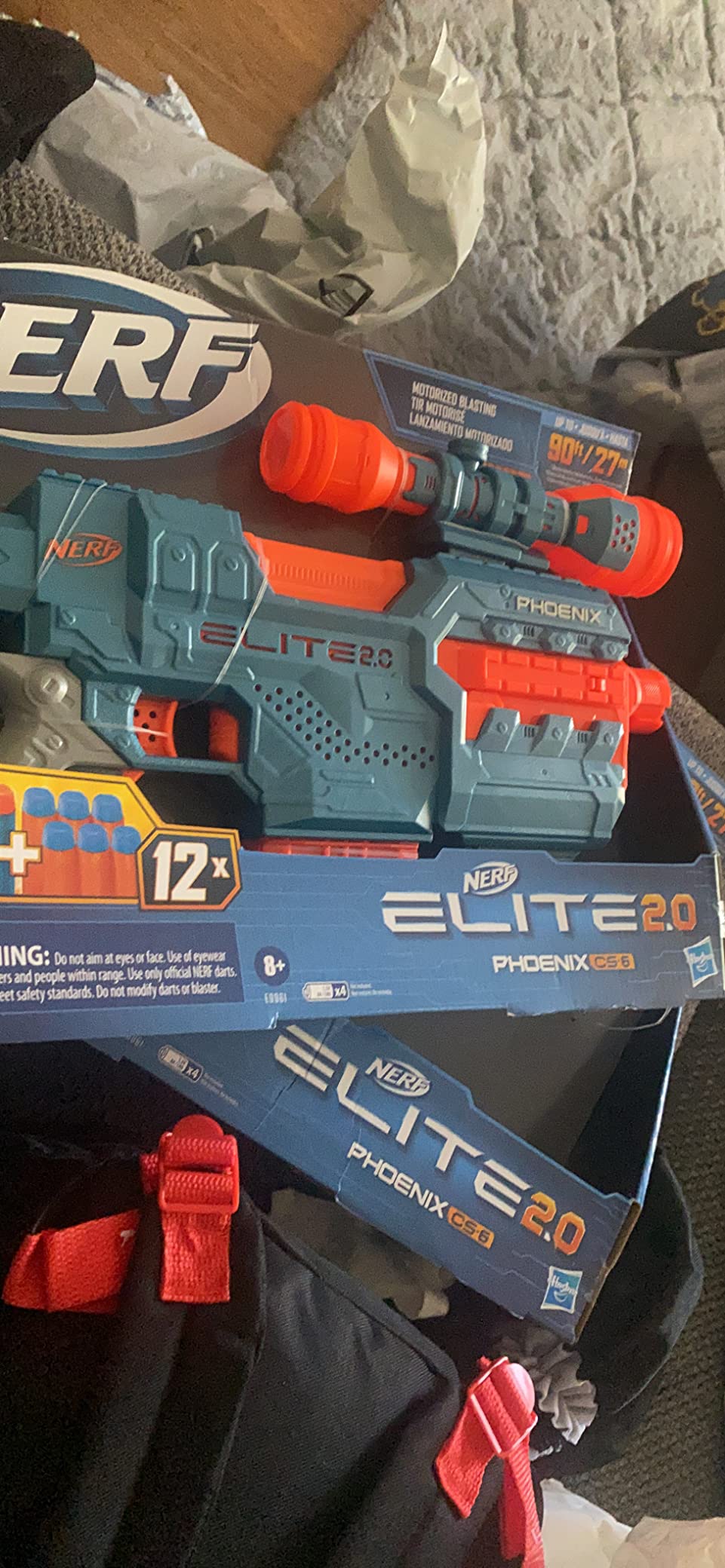 Nerf Elite 2.0 Phoenix CS-6 Motorized Blaster, 12 Official Darts, 6-Dart Clip, Scope, Tactical Rails, Barrel and Stock Attachment Points Customer Review Best Nerf Guns