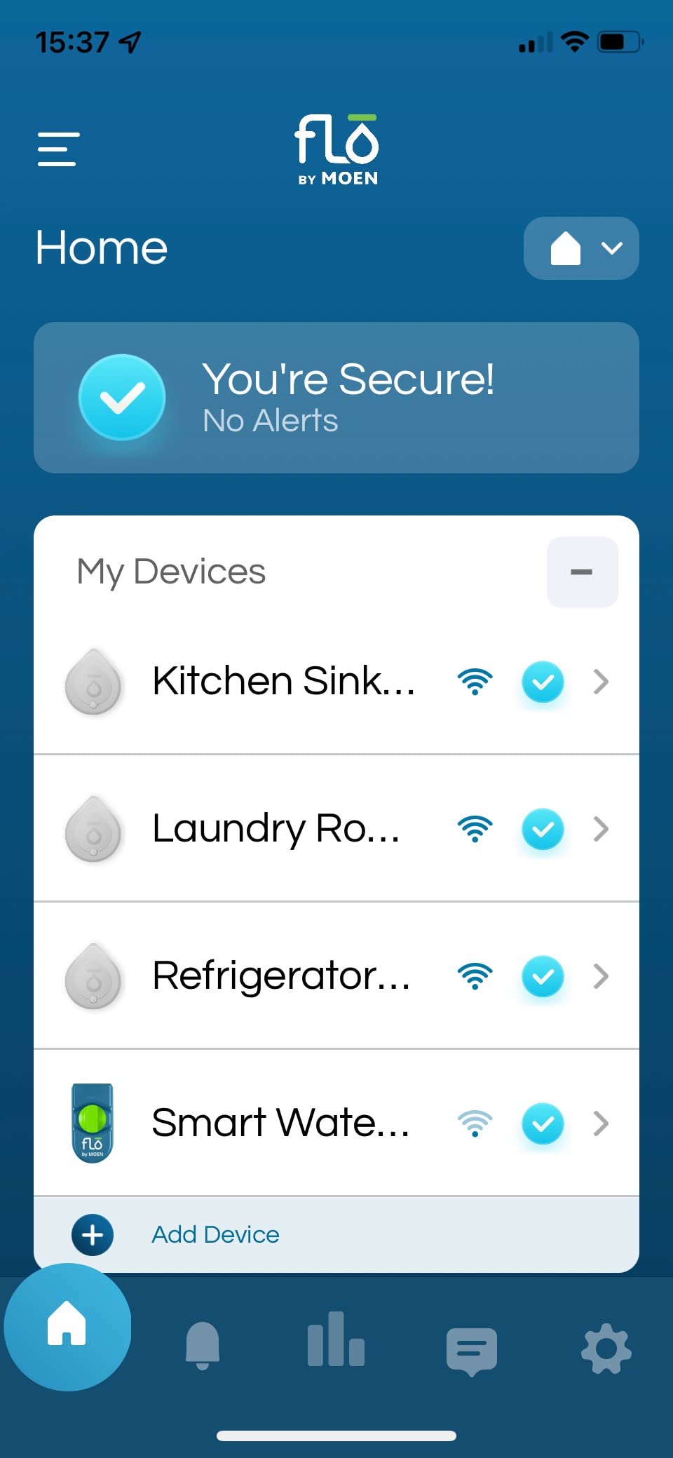 Moen Flo Smart Water Leak Detector, Drip or Flood Sensor Alarm for Home, 1-Pack, White, 920-004 customer photo 1