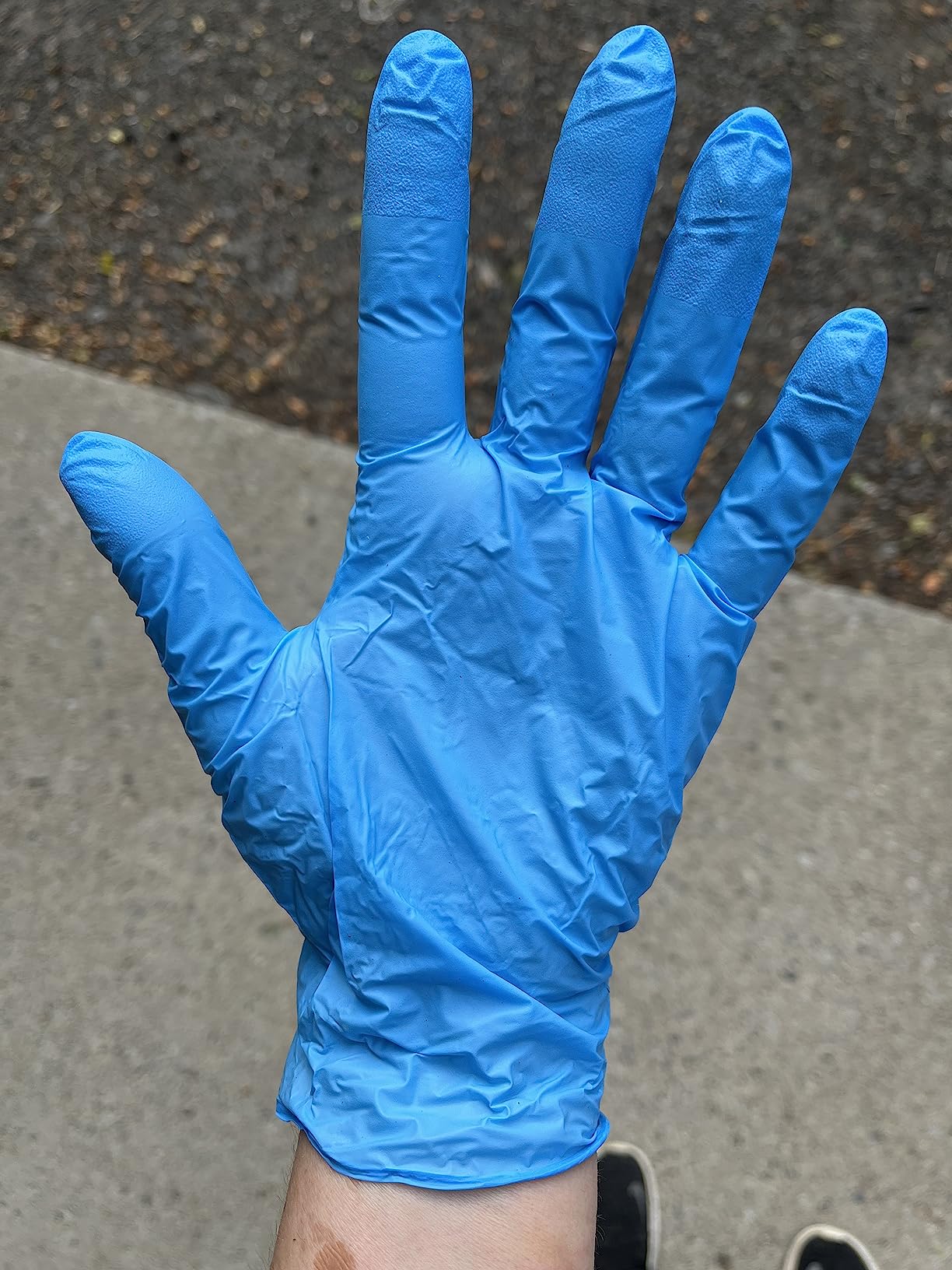 PEIPU Nitrile Disposable Gloves，Powder Free, Cleaning Service Gloves, Latex Free - Customer Photo 1