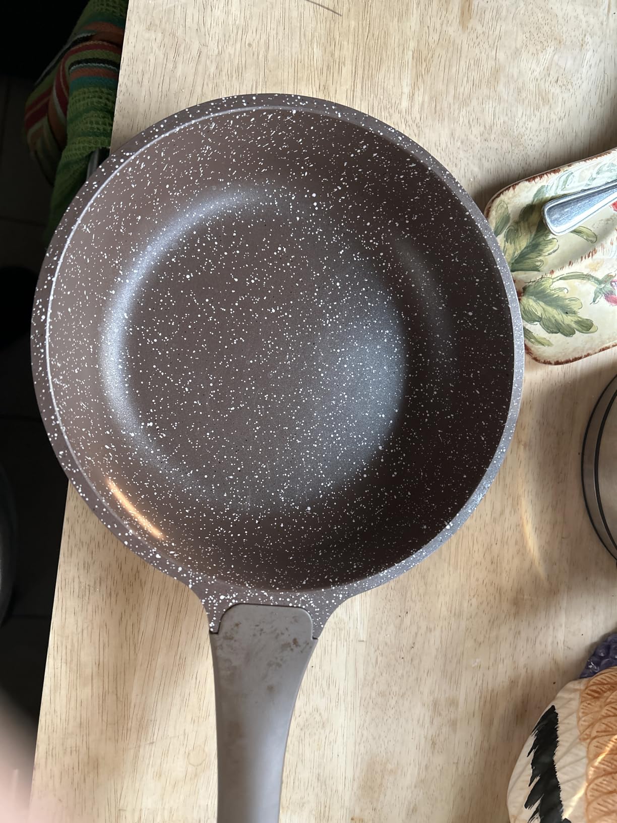 SENSARTE Nonstick Frying Pan Skillet, 9.5 Inch Swiss Granite Coating Omelette Pan, Healthy Stone Cookware Chef's Pan, PFOA Free customer photo 1