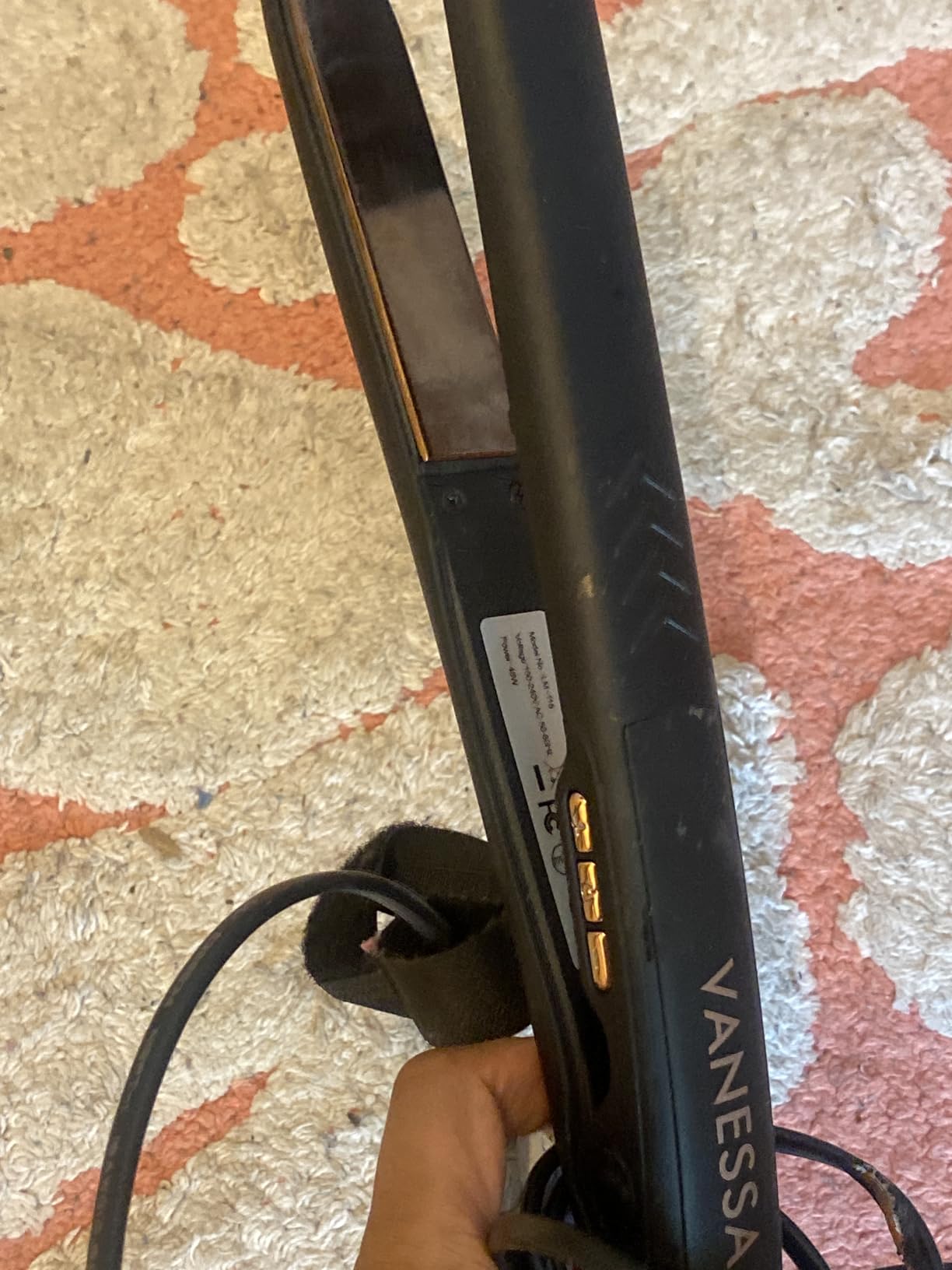 VANESSA PRO Flat Iron Hair Straightener, 100% Pure Titanium Flat Iron for One Pass to Achieve a Sleek Look, Curls Beautifully & Straightens Well - 1 inch Customer Review VANESSA PRO Flat Iron Hair Straightener, 100% Pure Titanium Flat Iron for One Pass to Achieve a Sleek Look, Curls Beautifully & Straightens Well - 1 inch - Customer Photo 1