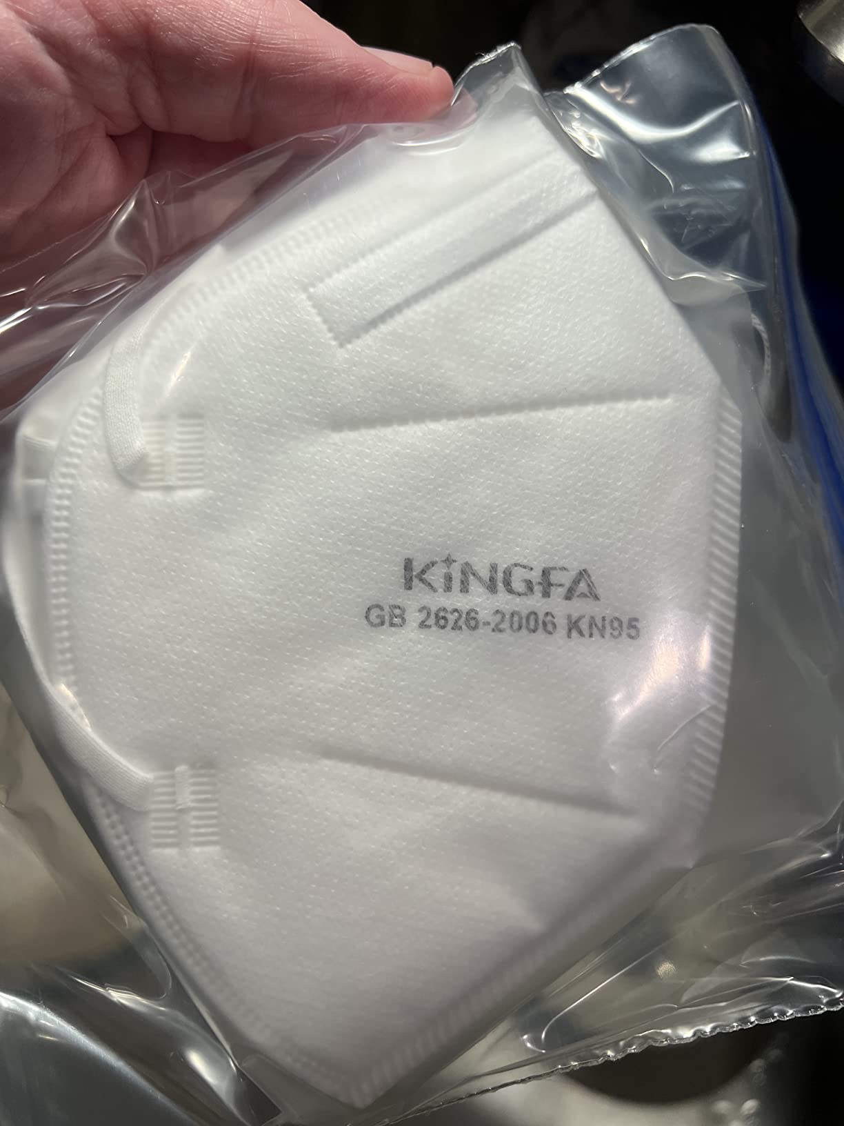 Kingfa KN95 Face Masks 50 Pack, GB2626-2019 Certified 5-Layer, 95% Filtration, Adjustable Nose Clip Customer Review Kingfa KN95 Face Masks 50 Pack, GB2626-2019 Certified 5-Layer, 95% Filtration, Adjustable Nose Clip - Customer Photo 2