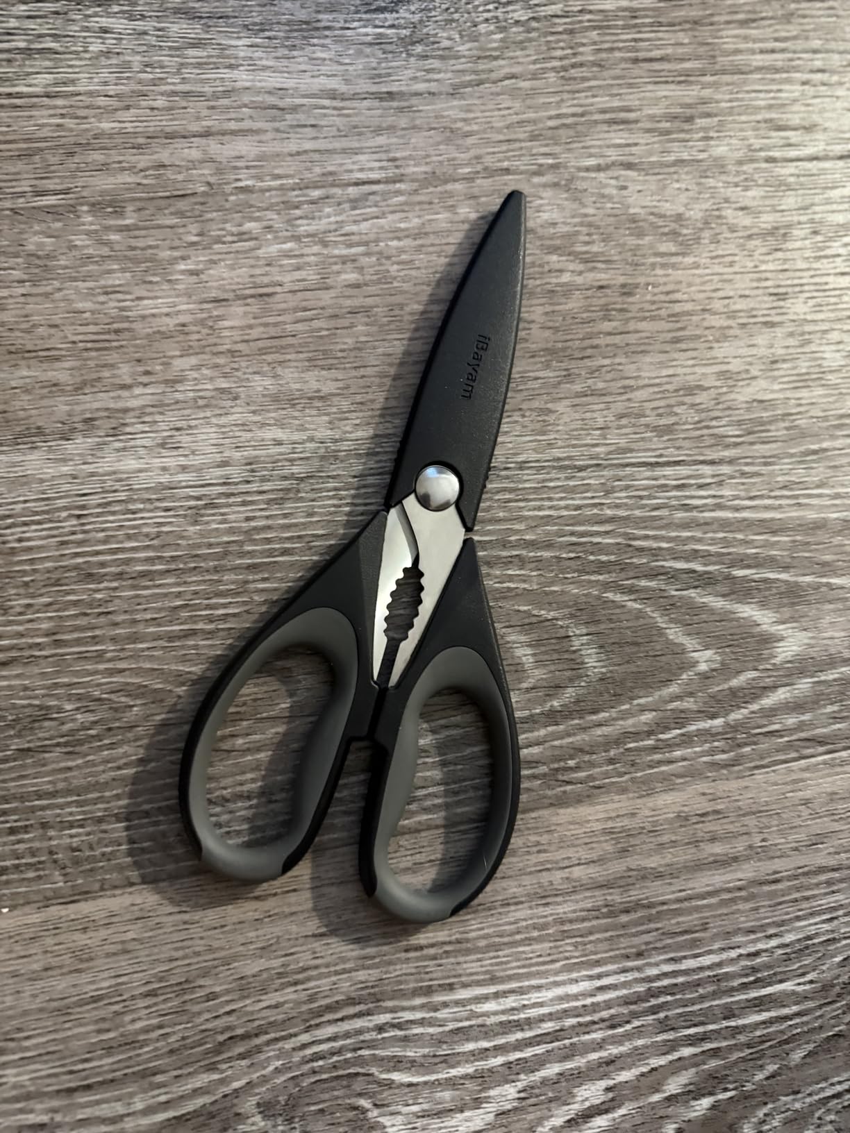 iBayam Kitchen Scissors All Purpose Heavy Duty, Kitchen Utensils Set, Stainless Steel Cooking Utensils Gadgets, Meat Poultry Food Shears Dishwasher Safe Utility Tools Home Gift, with Protective Sheath - Customer Photo 2