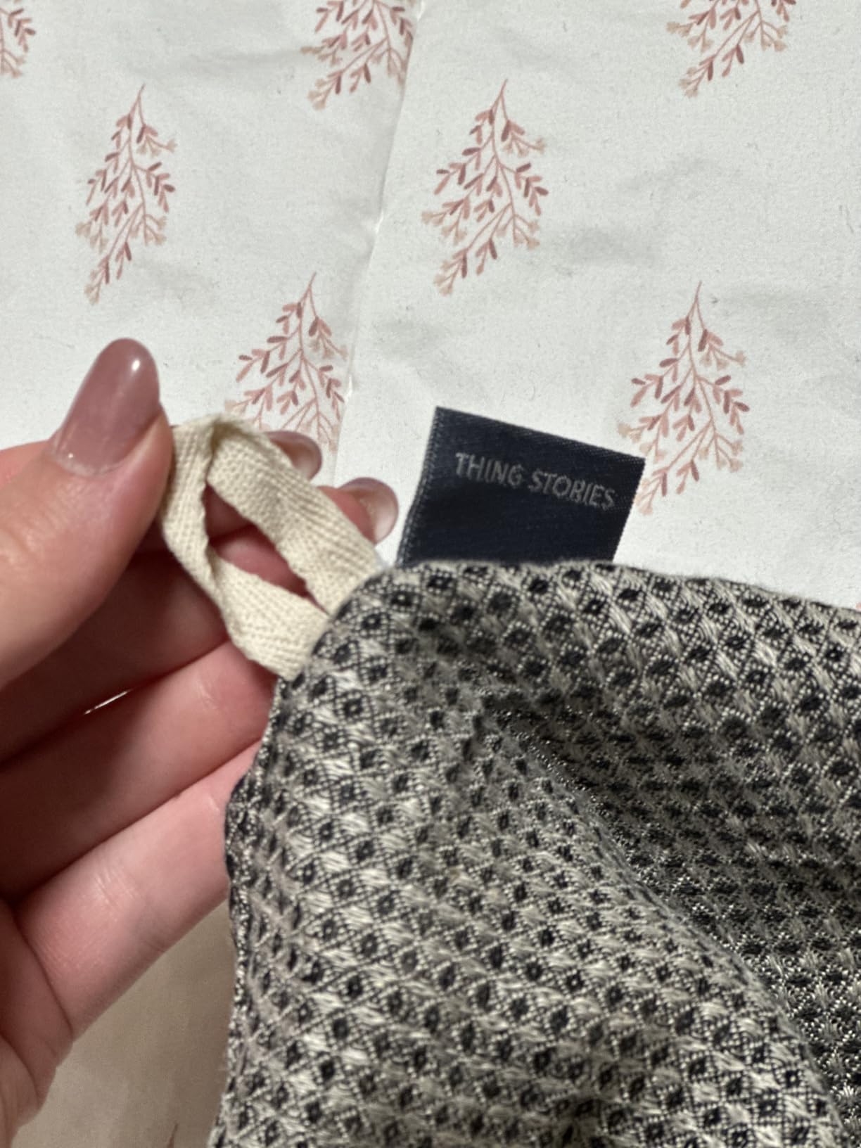 100% European Linen Hand Towels for Kitchen & Bath - Set of 2 - Waffle Weave, Highly Absorbent & Quick-Dry - 14 x 28 in - Stone Washed Flax - Customer Photo 2