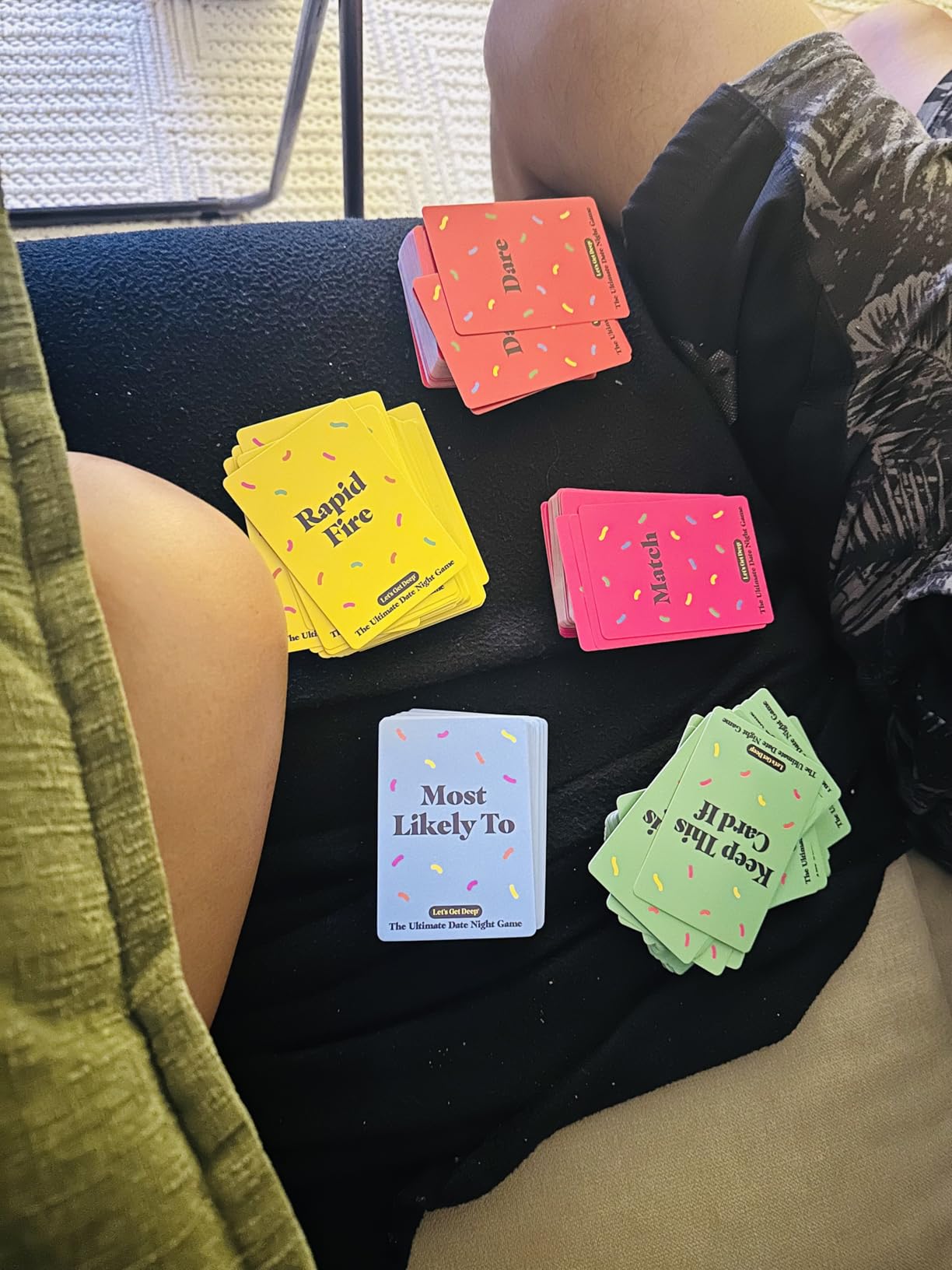 Let's Get Deep by Relatable, A Question Card Game for Couples, Great for Date Night Ideas, Couples Gifts, Wedding Gifts, and Long Distance Relationship Gifts, Includes 200 Cards to Build Up Intimacy - Customer Photo 2