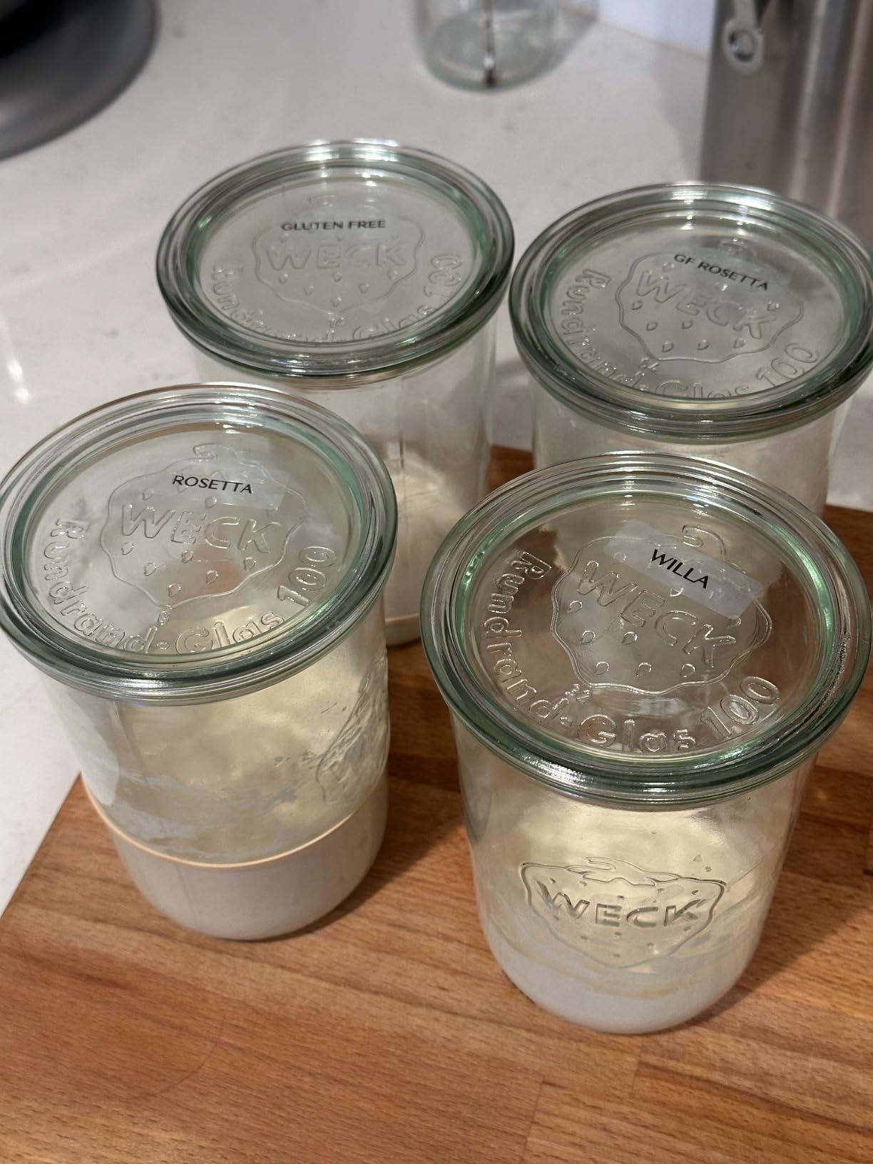 WECK 743 Mold Jar - Sourdough Starter with Wide Mouth - Suitable for Canning and Storage - 2 Sourdough Jars with Glass Lids, Gaskets and Clips - Customer Photo 1