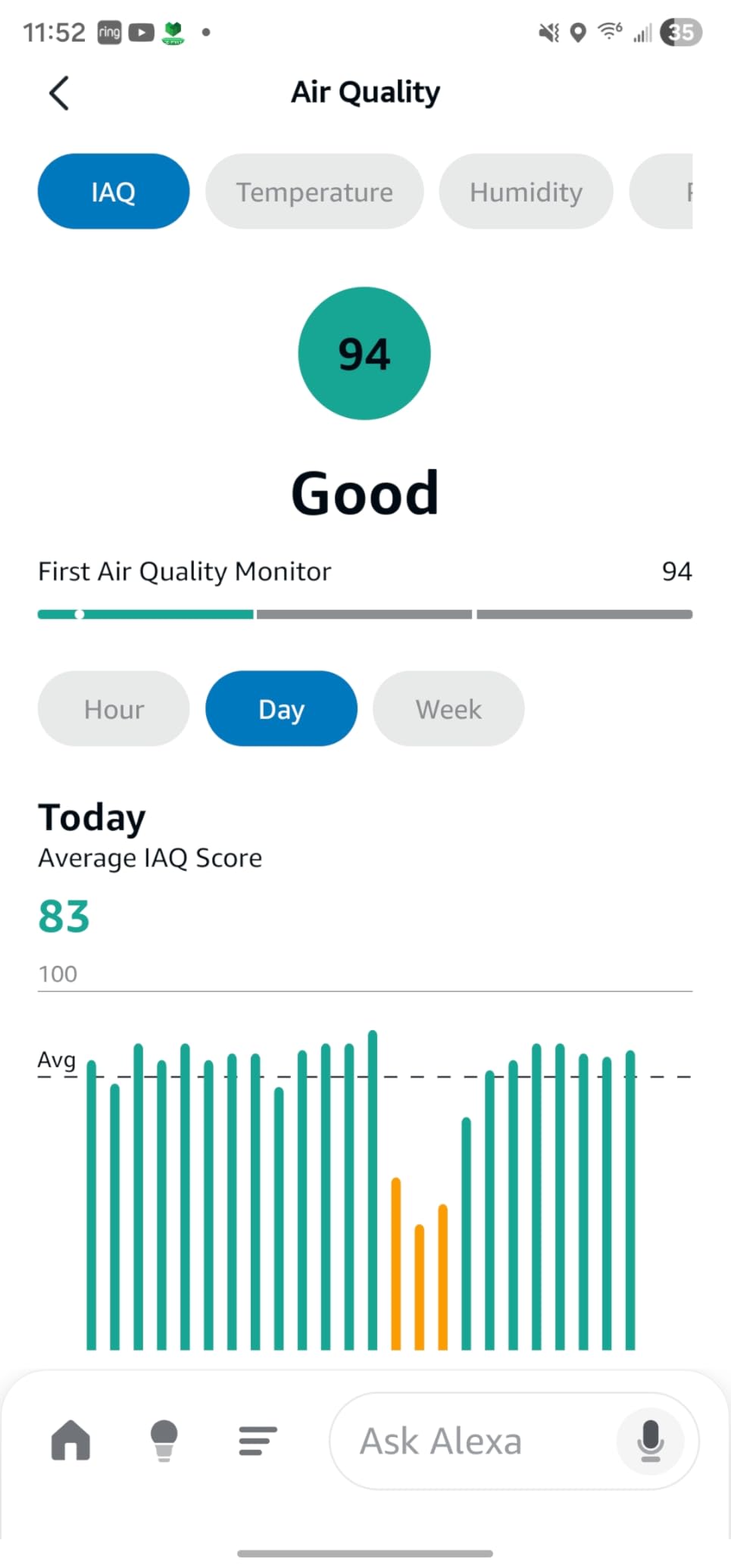 Amazon Smart Air Quality Monitor - Know your air, Works with Alexa customer photo 2