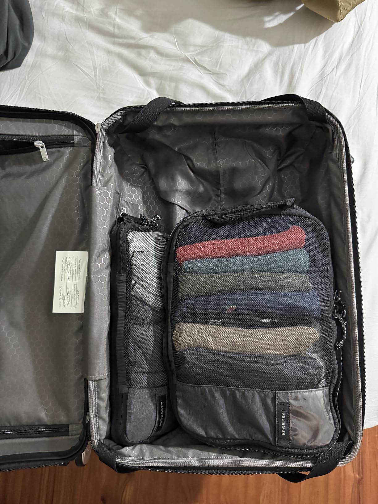 BAGSMART Compression Packing Cubes for Travel, Lightweight Luggage Organizer Bags, Durable Space Saver Bags Travel Essentials, 6 Set Customer Review BAGSMART Compression Packing Cubes for Travel, Lightweight Luggage Organizer Bags, Durable Space Saver Bags Travel Essentials, 6 Set - Customer Photo 5