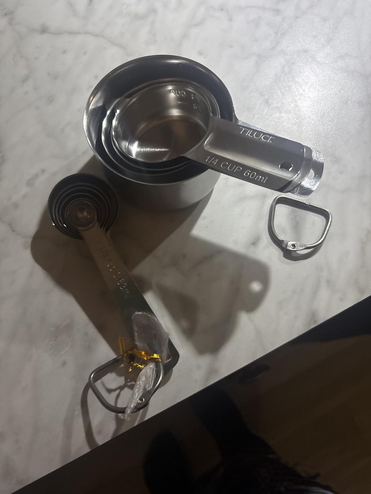 TILUCK Stainless Steel Measuring Cups & Spoons Set, Cups and Spoons,Kitchen Gadgets for Cooking & Baking (10) - Customer Photo 1