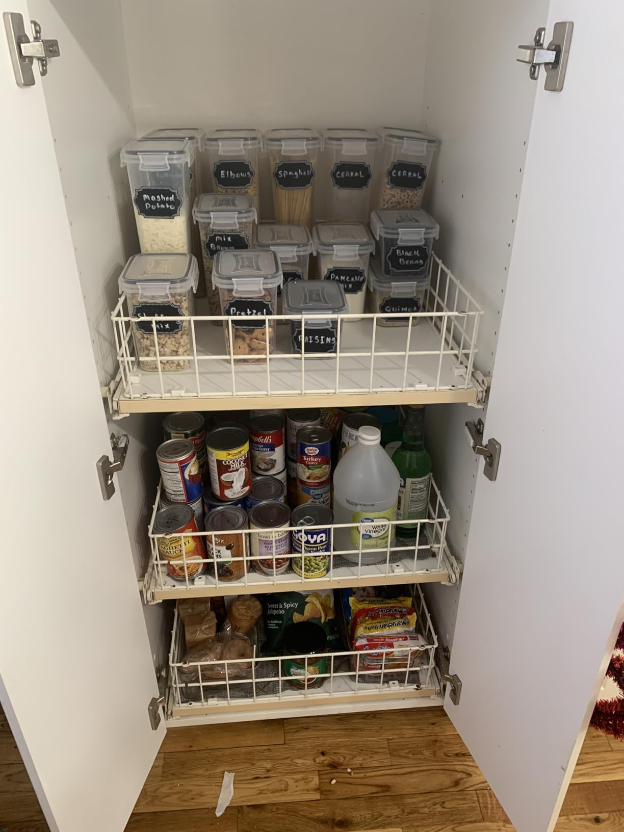 PRAKI Airtight Food Storage Containers Set with Lids - 24 PCS, BPA Free Kitchen and Pantry Organization, Plastic Leak-proof Canisters for Cereal Flour & Sugar - Labels & Marker - Customer Photo 2