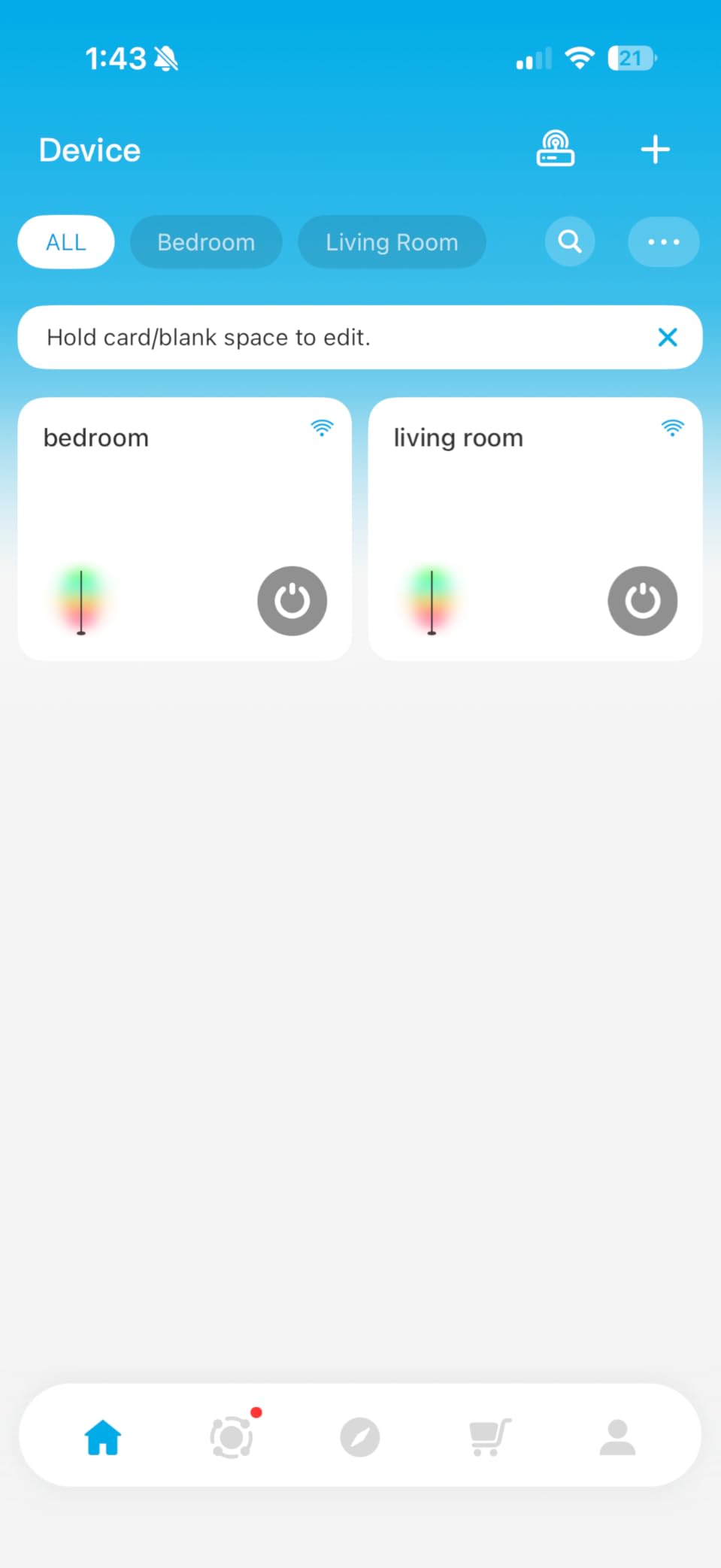 Govee RGBIC Floor Lamp Basic, LED Corner Lamp Compatible with SmartThings, Alexa, and Matter, Smart Modern Floor Lamp with Music Sync and 16 Million DIY Colors, Standing Lamp for Bedroom Living Room - Customer Photo 1