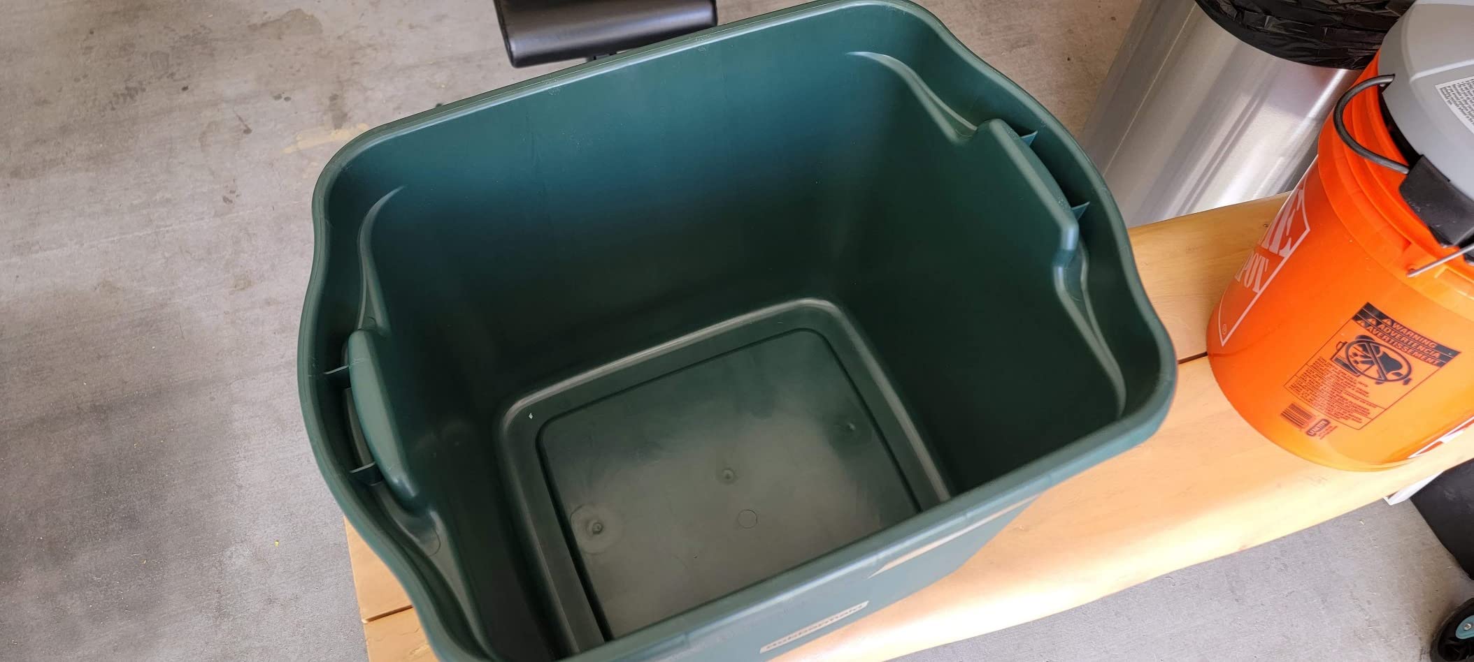 Rubbermaid ECOSense Wheeled Storage Totes, 40 Gal Pack of 2, Durable and Reusable Bins with Latching Lids for Garage or Home Organization, Made From Recycled Materials Customer Review Rubbermaid ECOSense Wheeled Storage Totes, 40 Gal Pack of 2, Durable and Reusable Bins with Latching Lids for Garage or Home Organization, Made From Recycled Materials - Customer Photo 2
