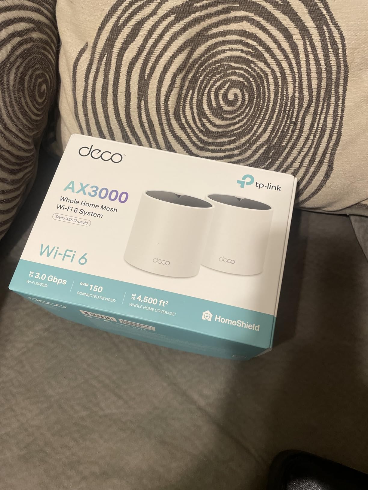 TP-Link Deco X55 AX3000 WiFi 6 Mesh System - Covers up to 6500 Sq.Ft, Replaces Wireless Router and Extender, 3 Gigabit Ports per Unit, Supports Ethernet Backhaul, Deco X55(3-Pack) customer photo 2