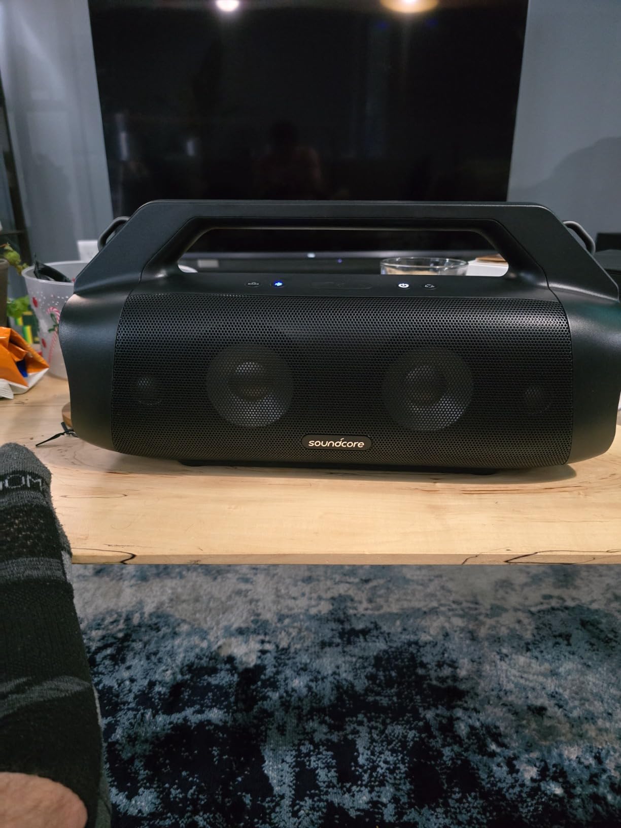 Soundcore Anker Motion Boom Plus IP67 Outdoor Speaker with 80W Stereo Sound, Black Customer Review Soundcore Anker Motion Boom Plus IP67 Outdoor Speaker with 80W Stereo Sound, Black - Customer Photo 1