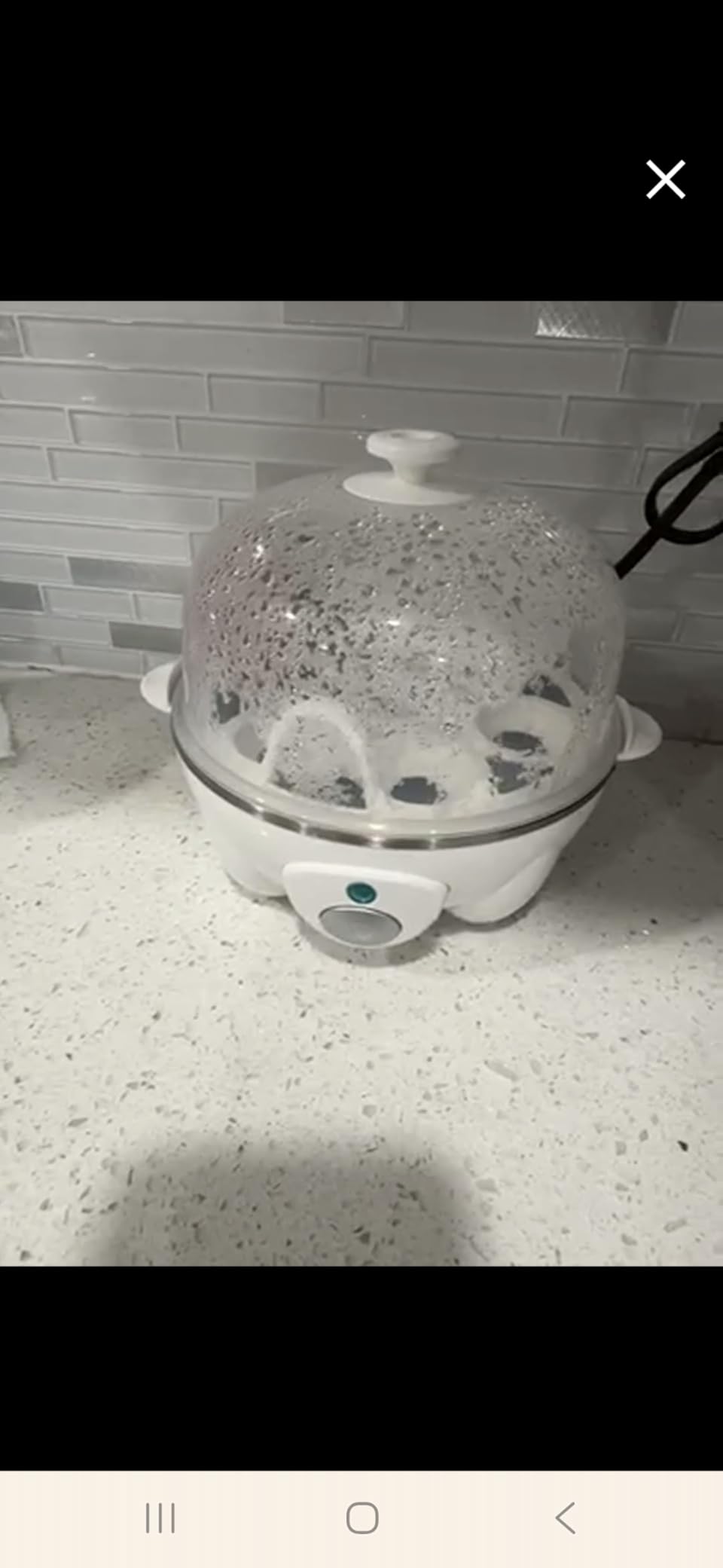 Elite Gourmet EGC-007## Rapid Egg Cooker, 7 Easy-To-Peel, Hard, Medium, Soft Boiled Eggs, Poacher, Omelet Maker, Auto Shut-Off, Alarm, 16-Recipe Booklet, White - Customer Photo 2